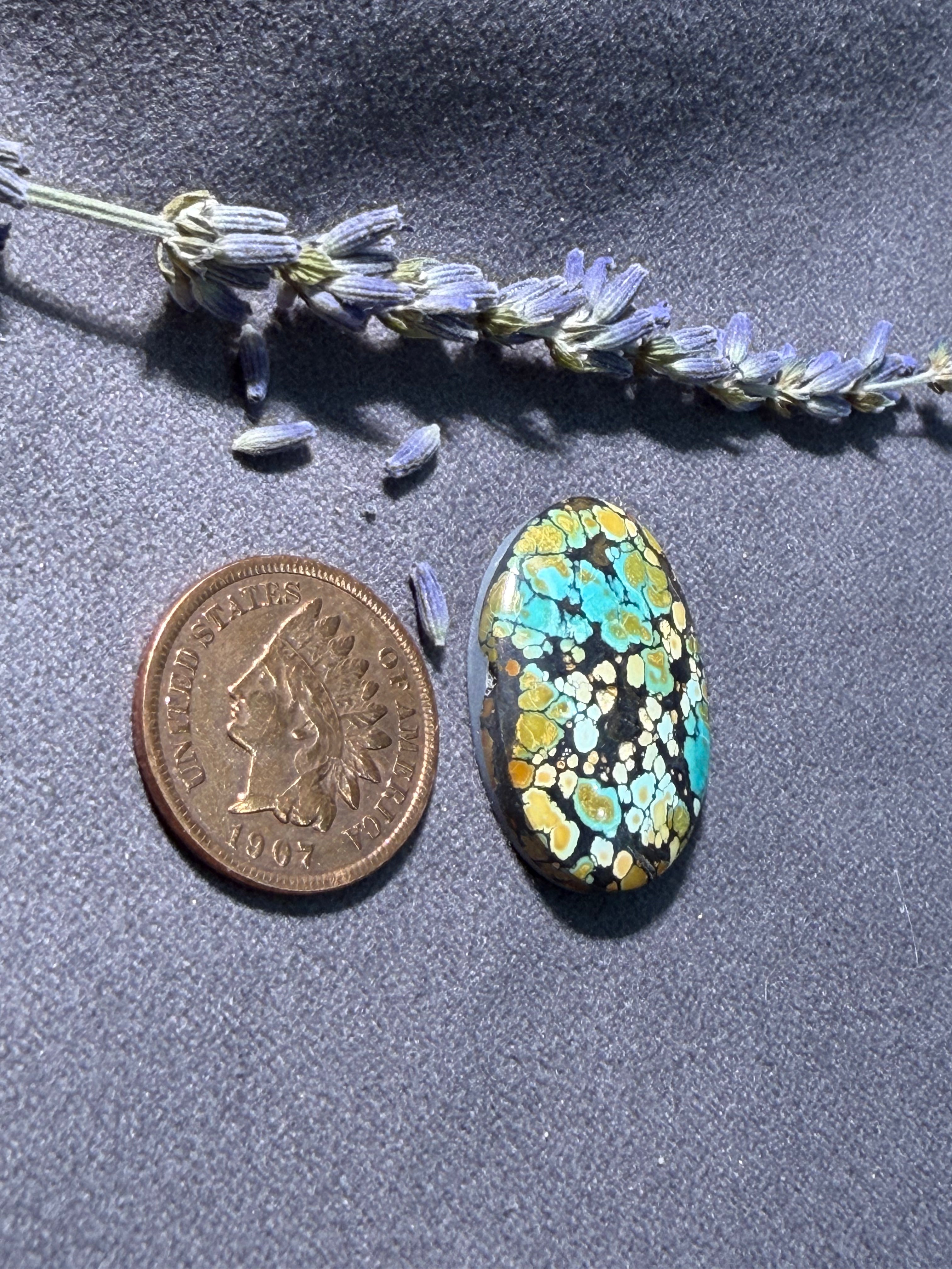 PolyChrome Bamboo Mtn Hubei Turquoise Cabochon! On Sale!
