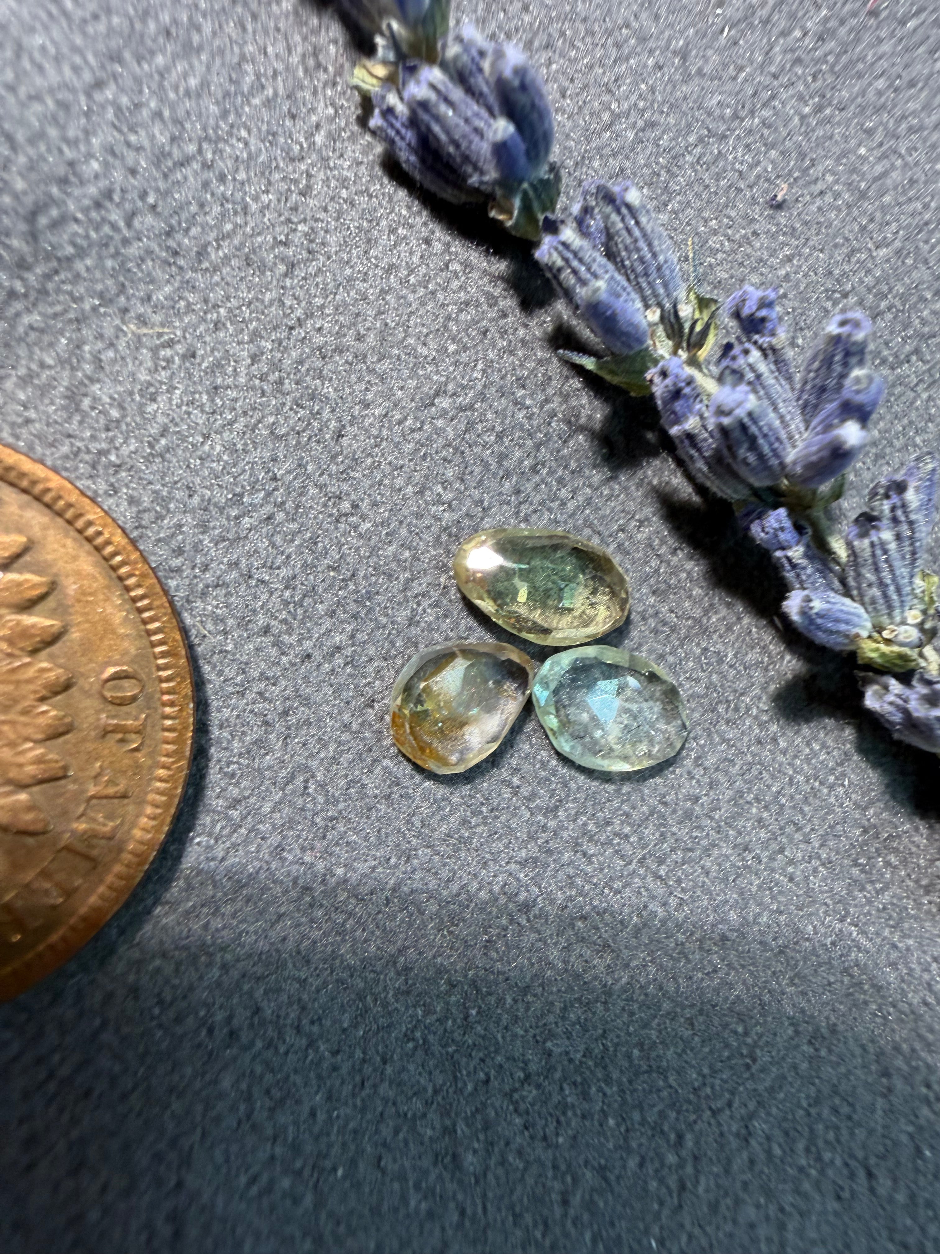 Beautiful Madagascar Sapphires - 3 stone lot. On Sale!