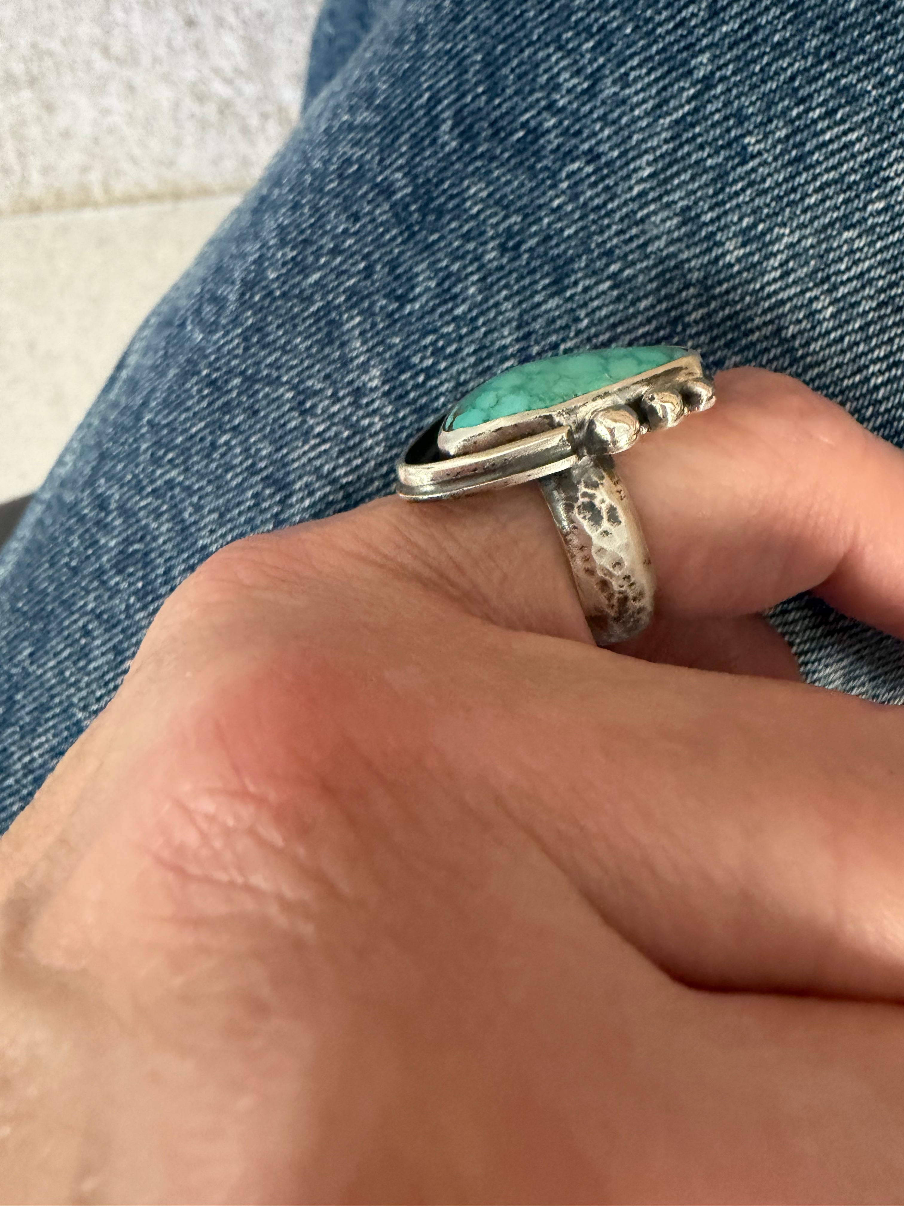 Rare Blue Carico Lake Turquoise Ring! One of a Kind!!
