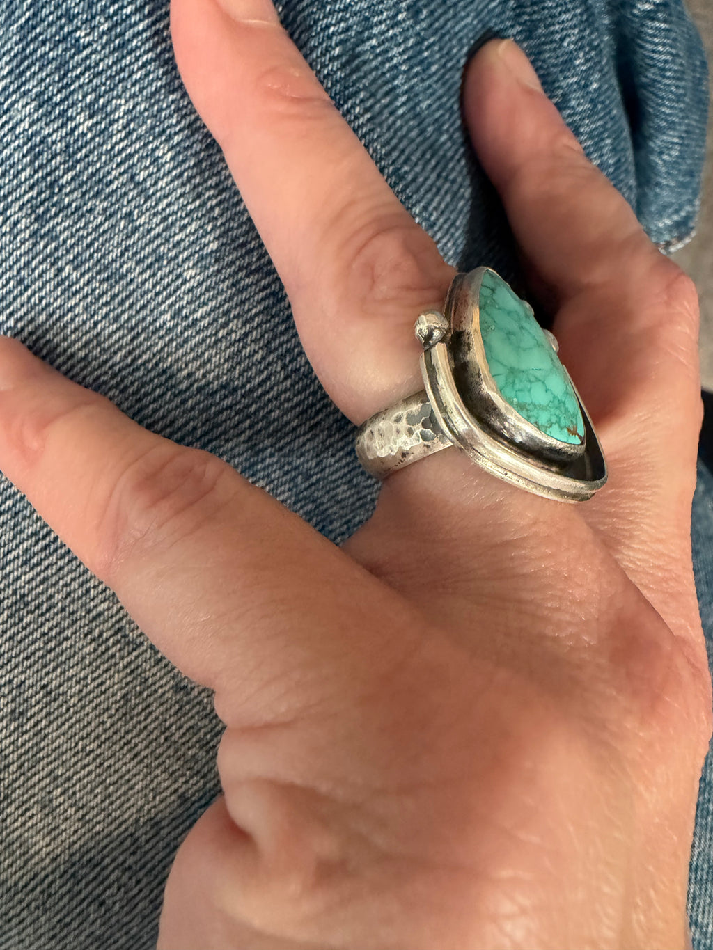Rare Blue Carico Lake Turquoise Ring! One of a Kind!!