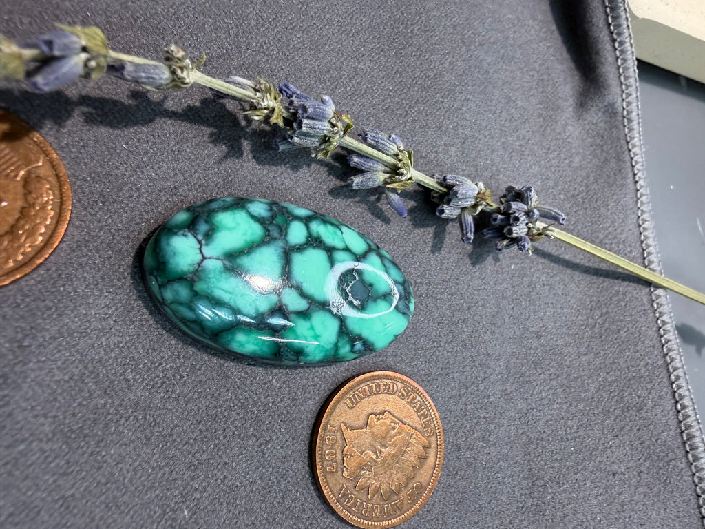 Emerald Rose Variscite 19mm x 33mm x 6.9mm