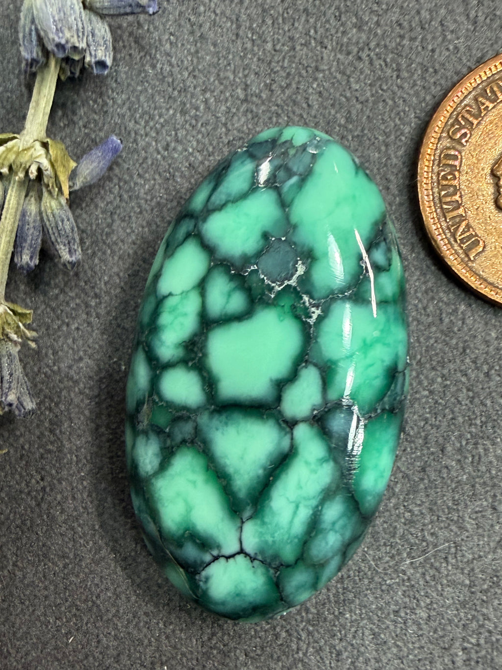 Emerald Rose Variscite 19mm x 33mm x 6.9mm