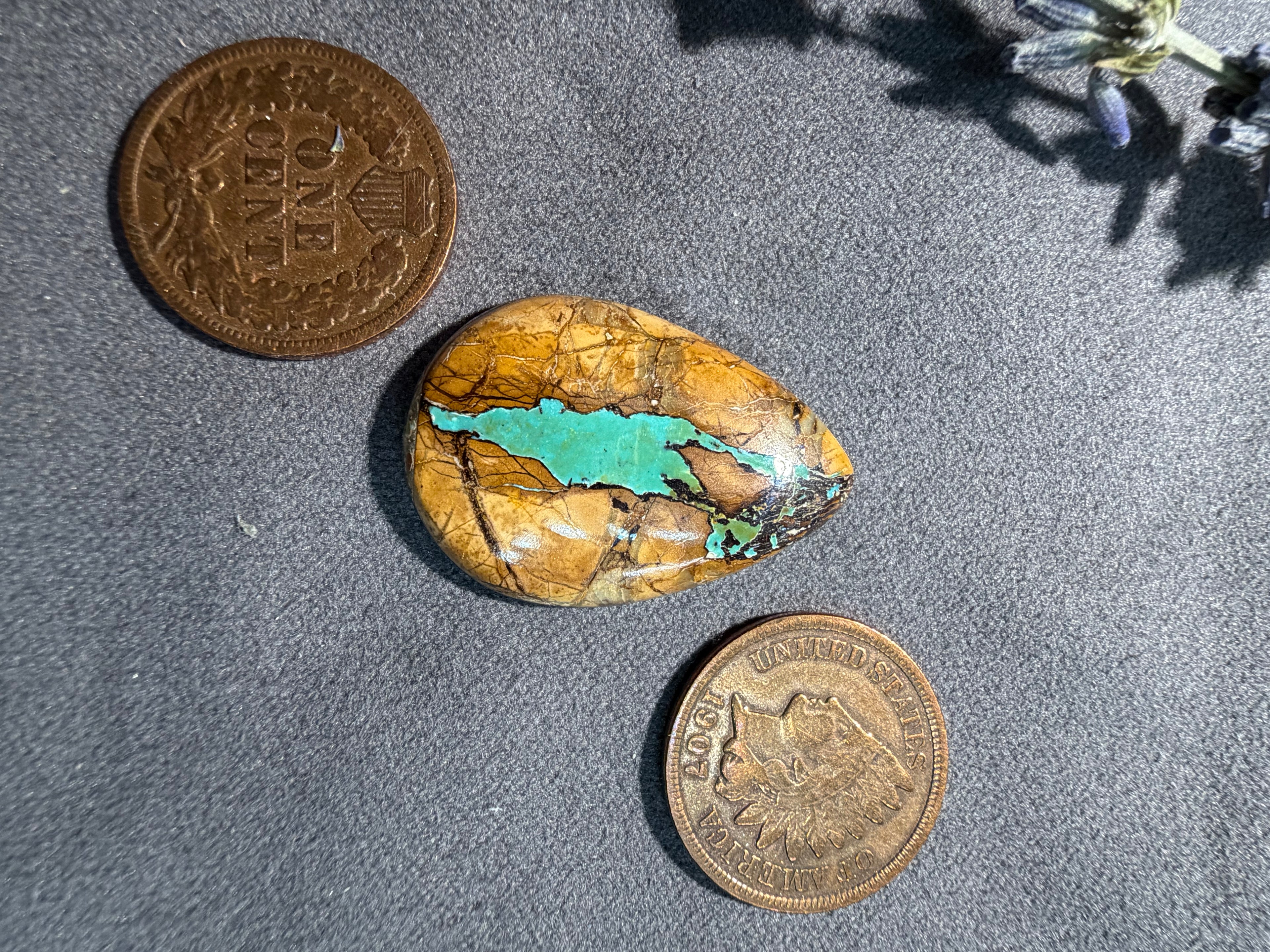 Natural Montezuma Royston Ribbon Cabochon On Sale! 28mm x 19mm