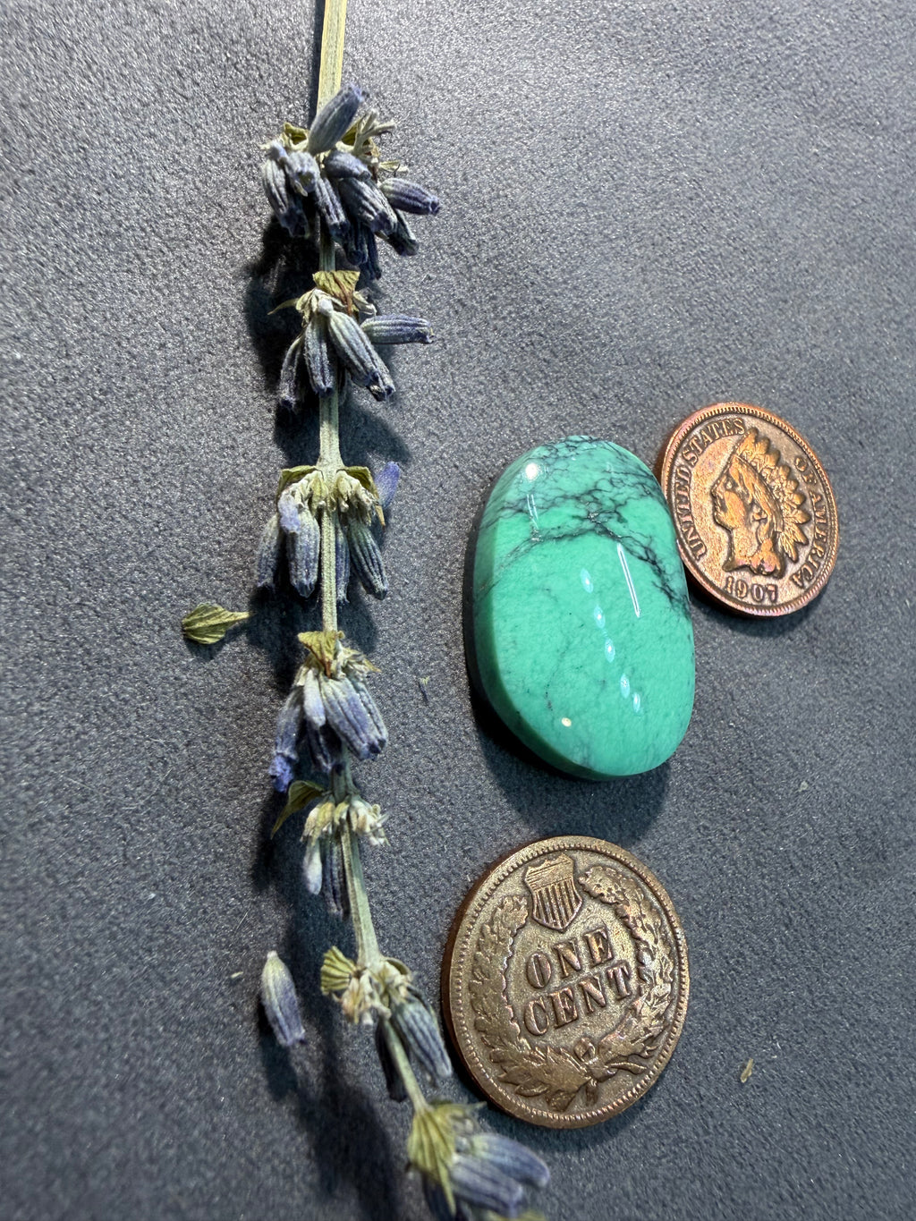 Gorgeous Emerald Rose Variscite 21.88 cts.;  25.8mm x 17.1mm