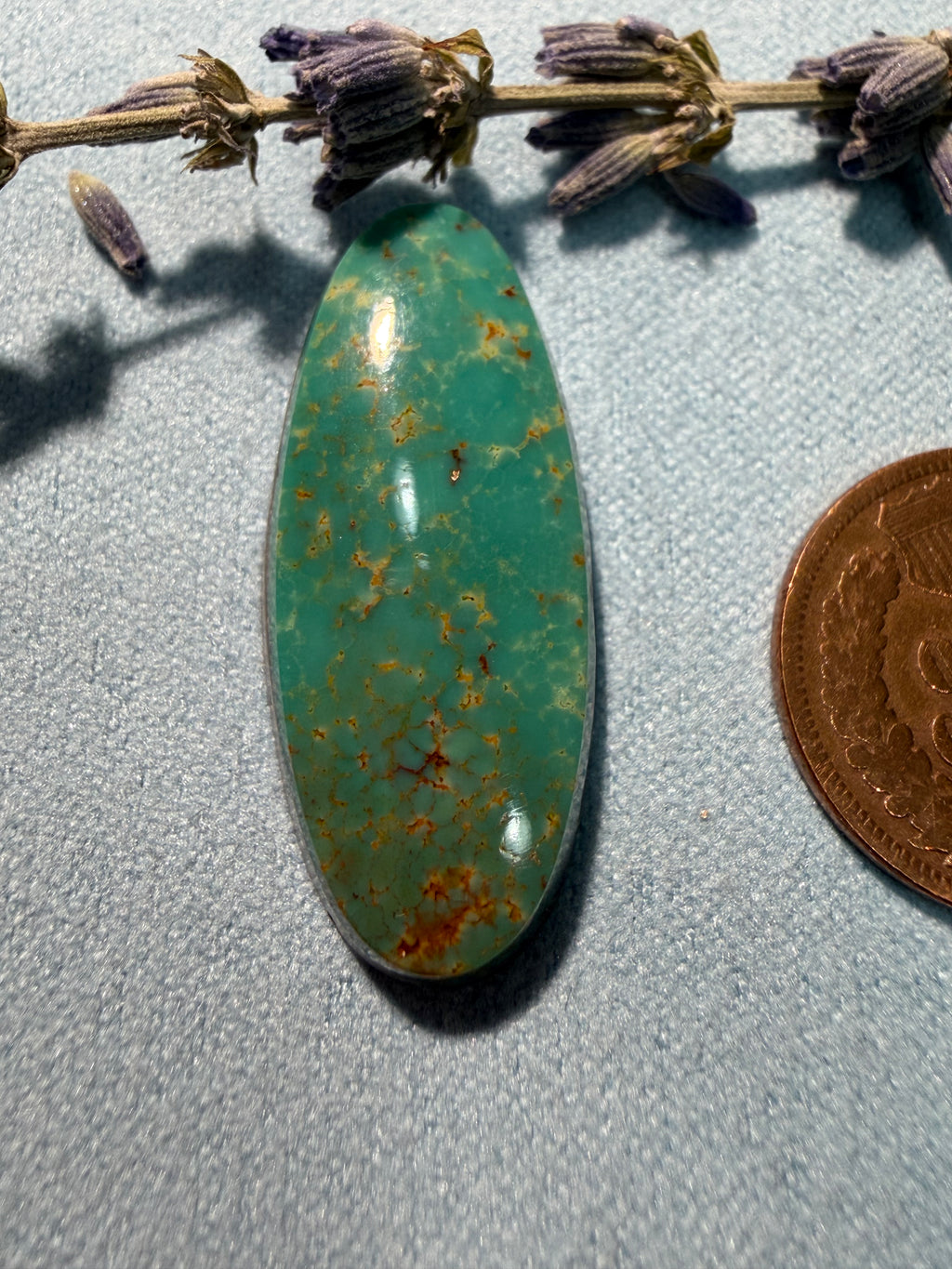 It's a Classic Royston Turquoise Cabochon!! It's so Pretty! On Sale!