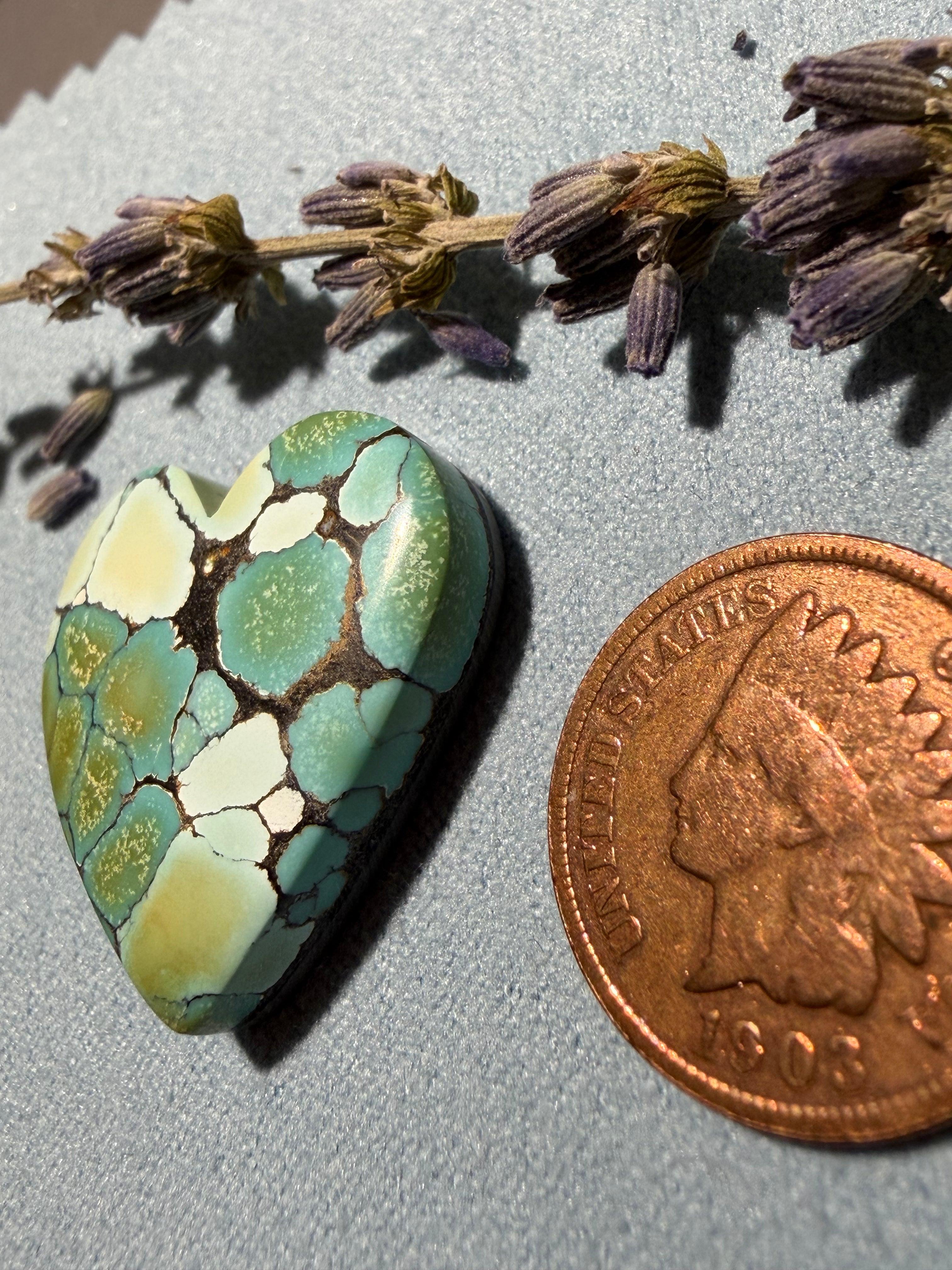 Gorgeous Heart Shaped Hubei Turquoise! On Sale!