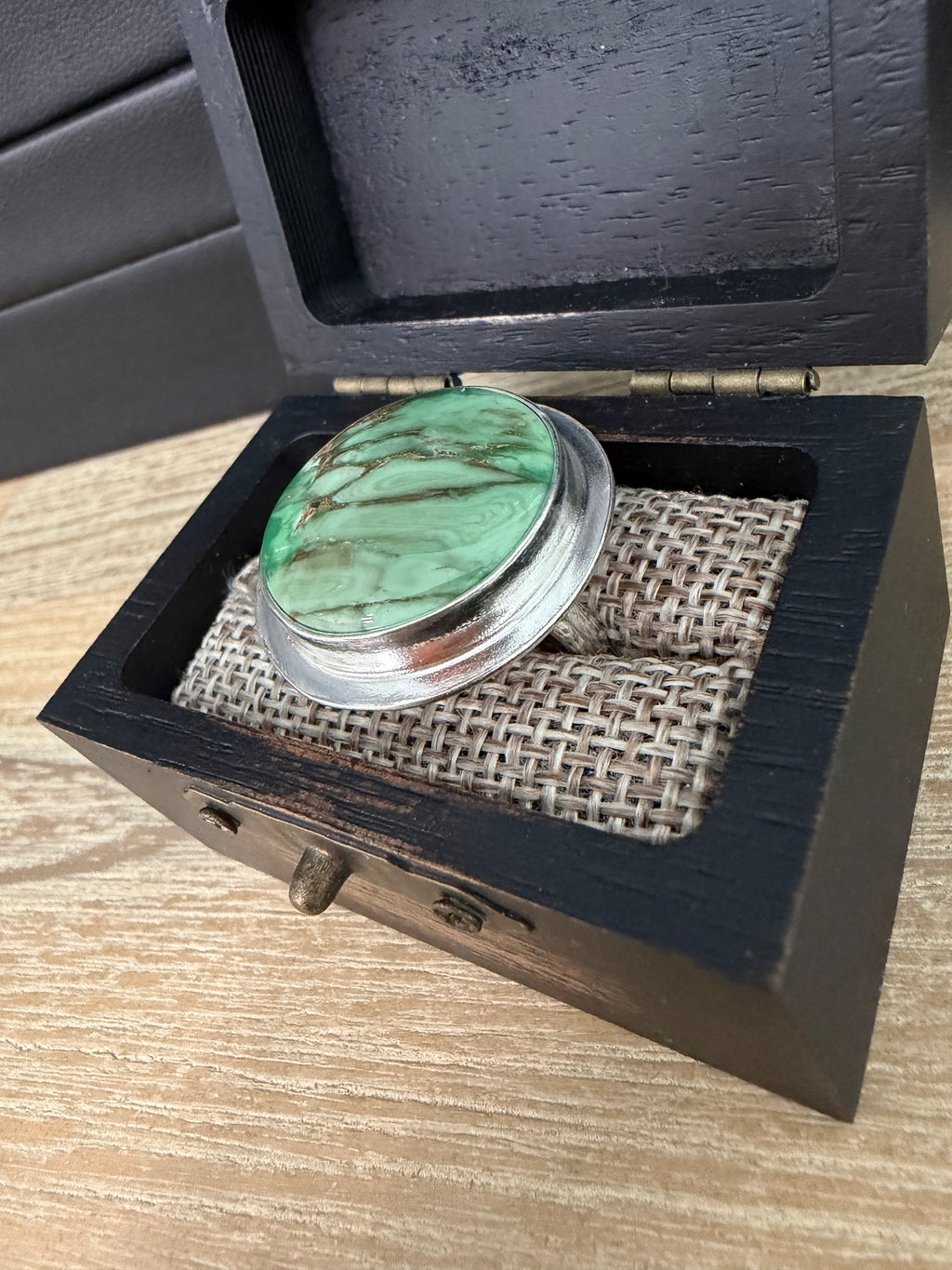 One of a Kind: Woodland Station Variscite Ring (Stone from Australia!)