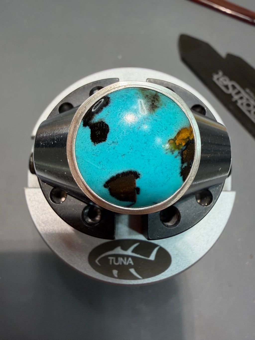 "Living" Bold Statement Ring - One of a Kind Ring set in Matte Finish Sterling Silver!!