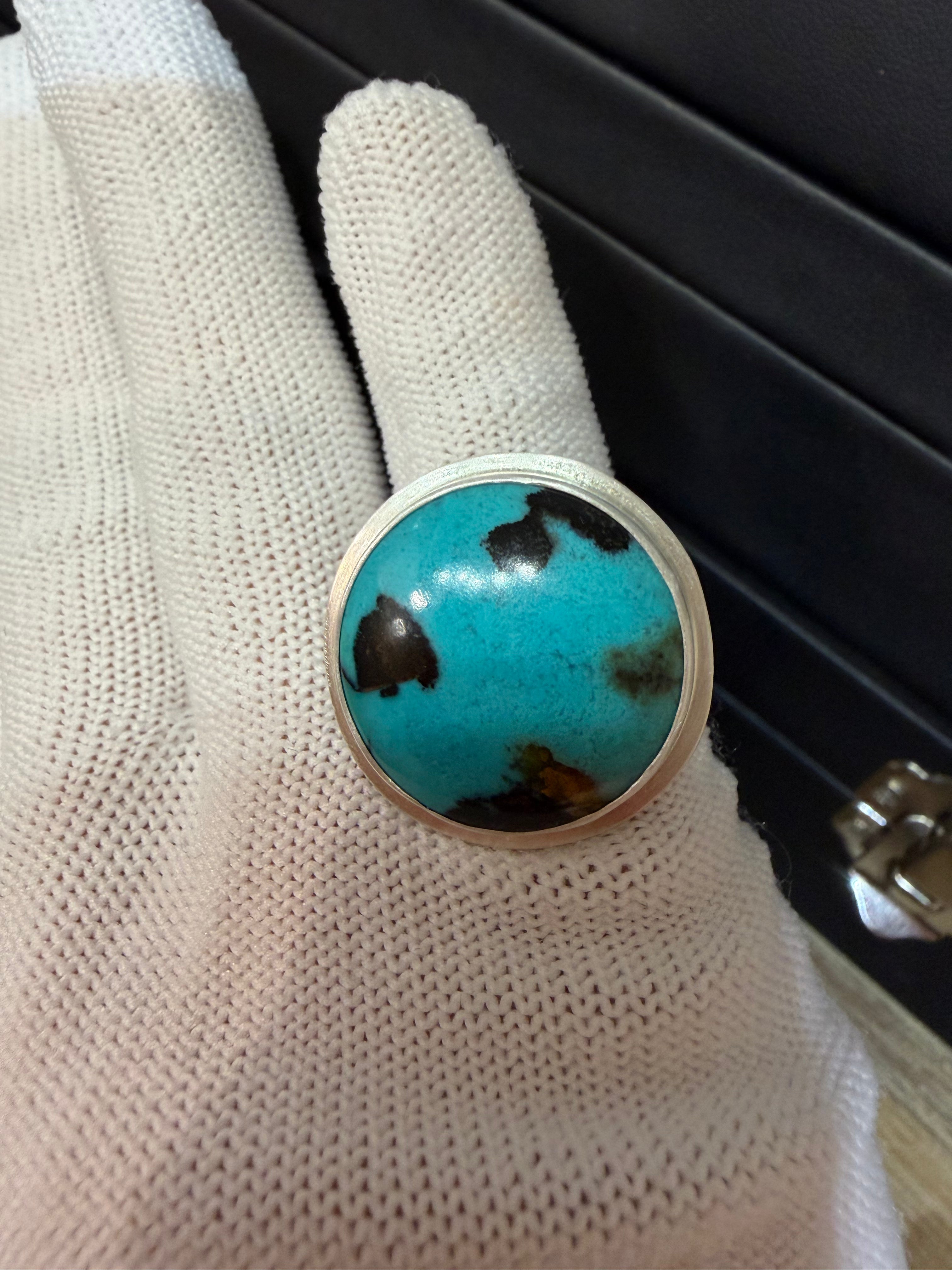 "Living" Bold Statement Ring - One of a Kind Ring set in Matte Finish Sterling Silver!!