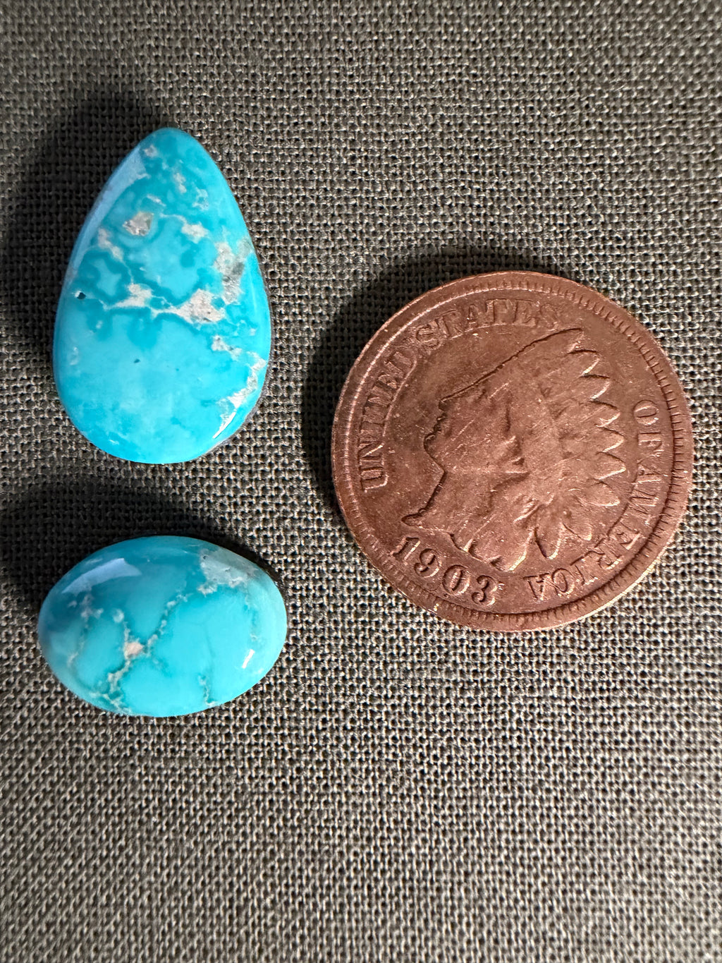 Blue Bird Turquoise, Rare, and Highly Sought After! (2 stones)
