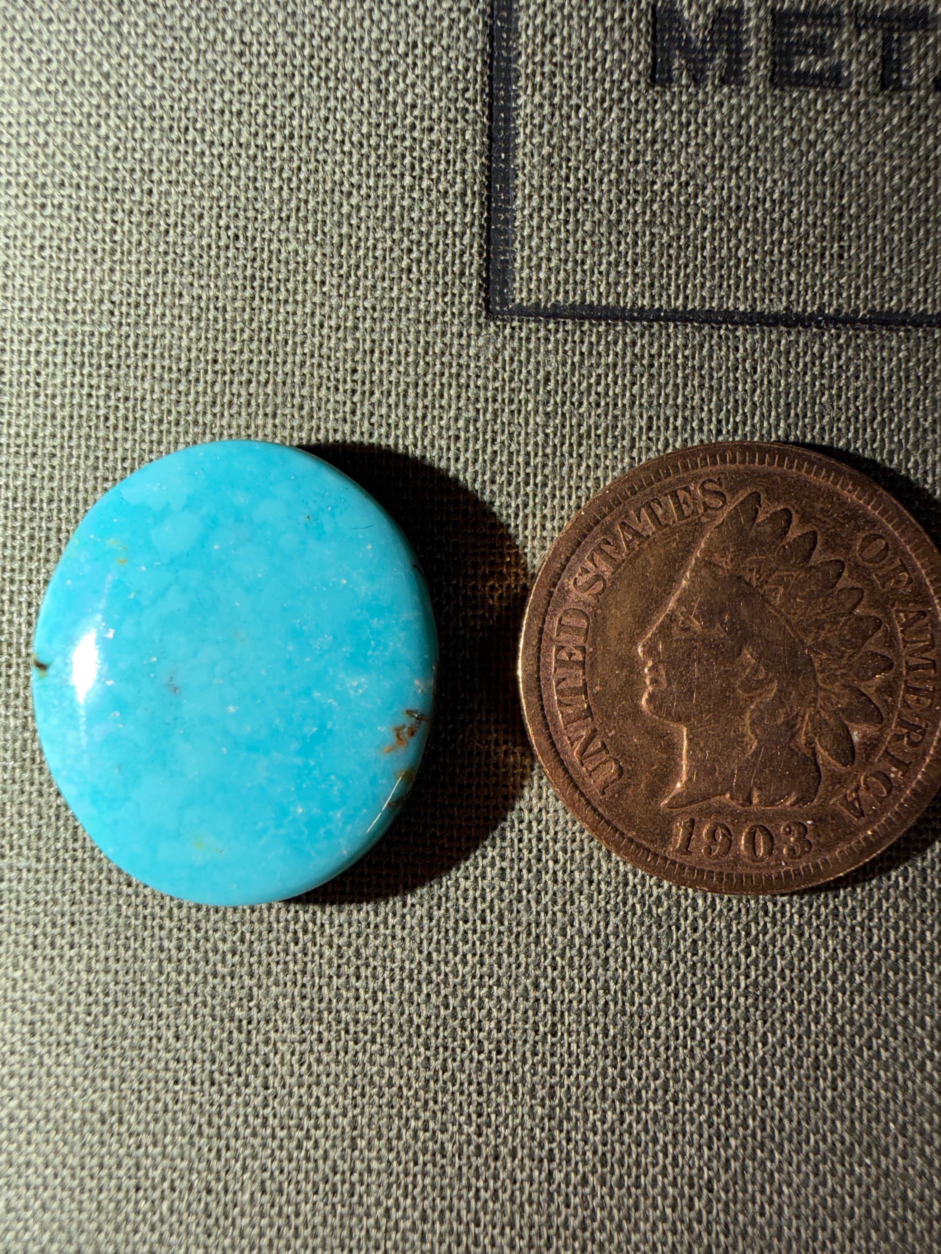 Stunning Blue Gem Cabochon! Price Drop!