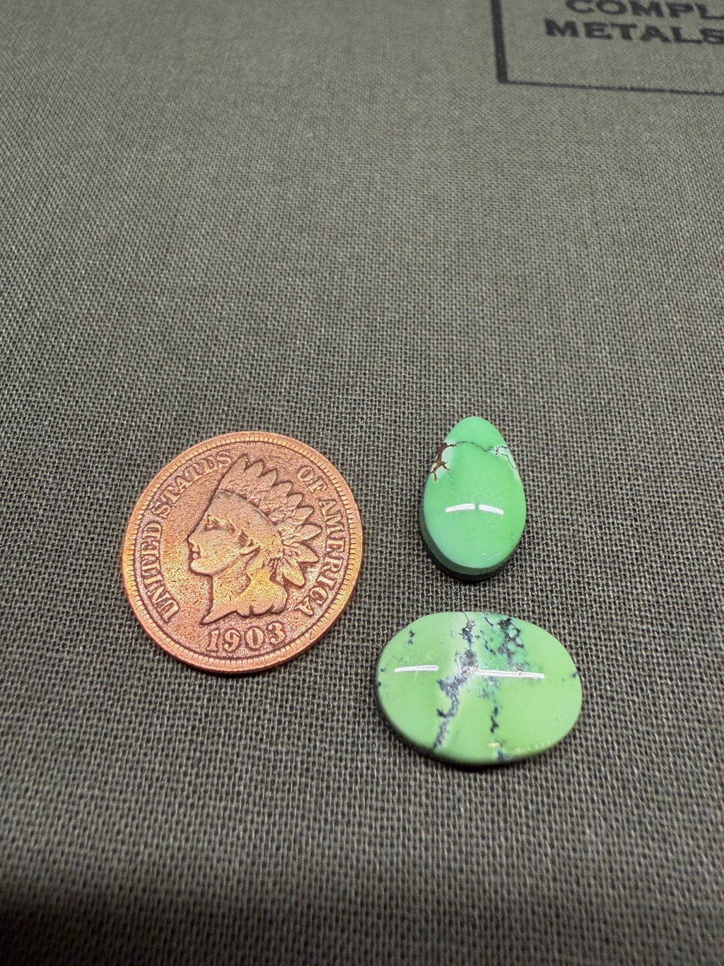 Hubei Faustite - Love that Bright Green! (2 stones in this set)