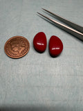 Bright RED Rosarita!! (2 Stone Set)!  On Sale!
