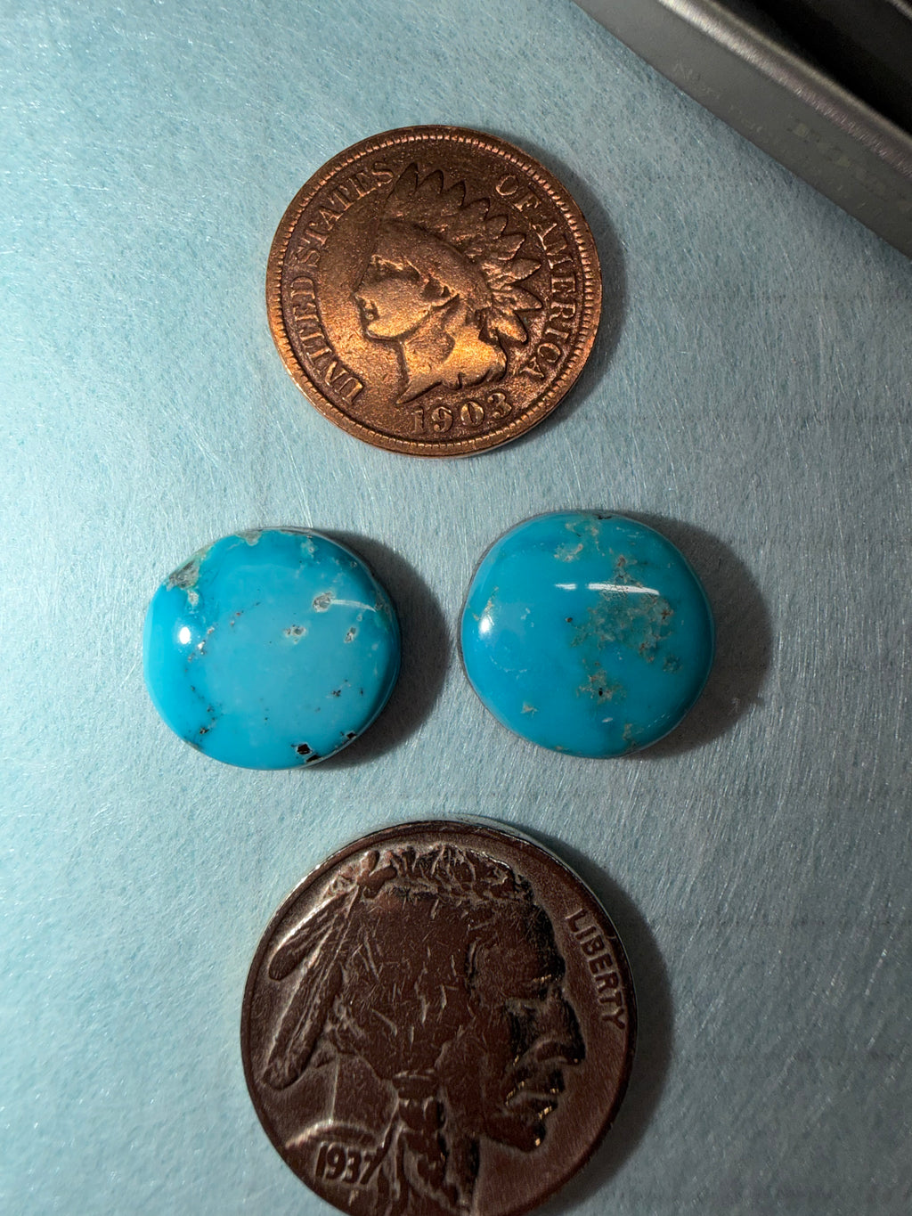 Robin's Egg to Sky Blue or somewhere in the middle!!