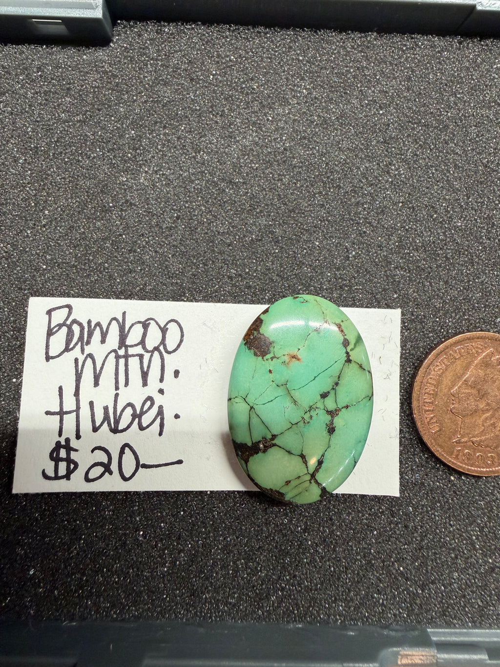 Bamboo Mountain Turquoise From Hubei Province.