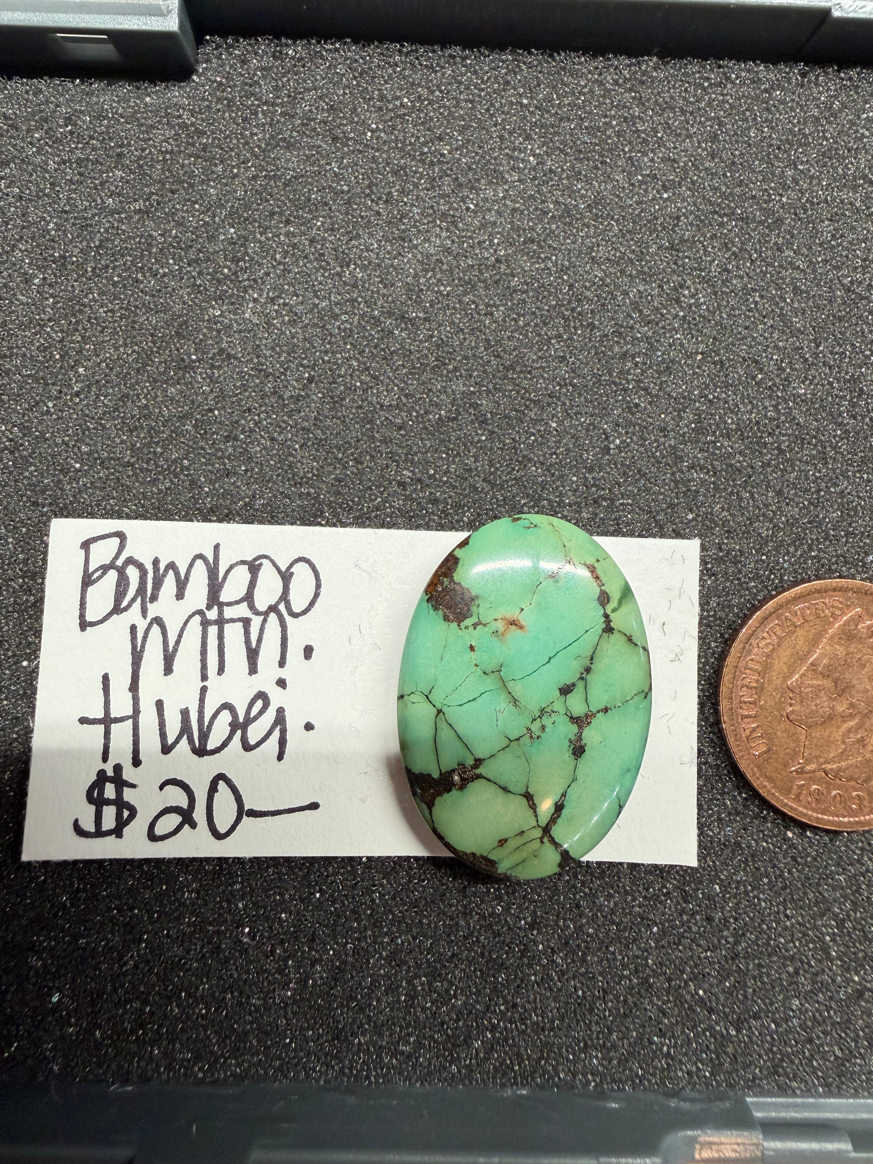 Bamboo Mountain Turquoise From Hubei Province.