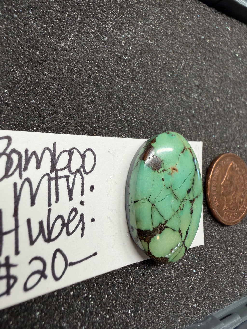 Bamboo Mountain Turquoise From Hubei Province.