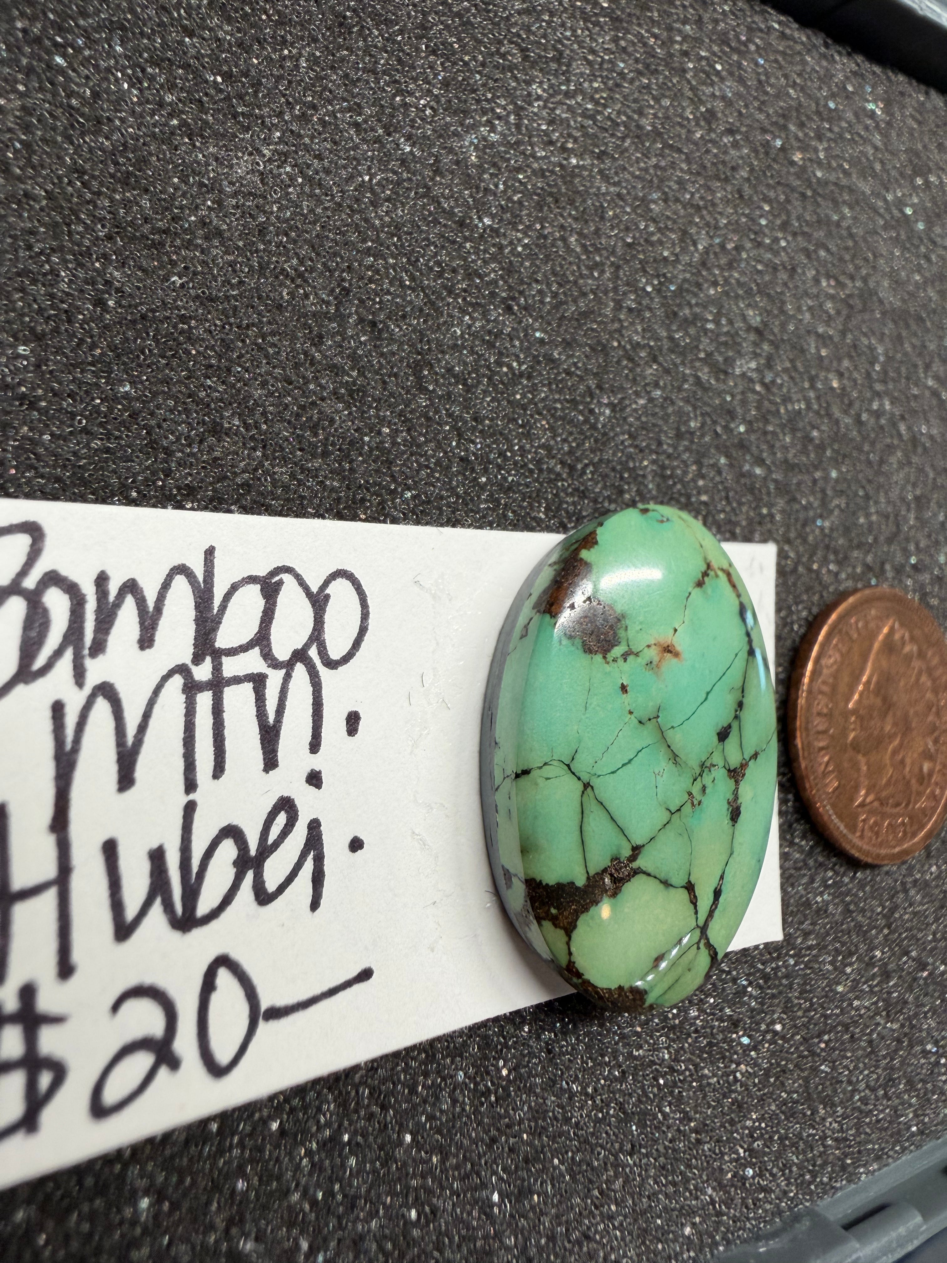 Bamboo Mountain Turquoise From Hubei Province.