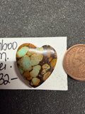 Bamboo Mountain Heart Shaped Turquoise!!