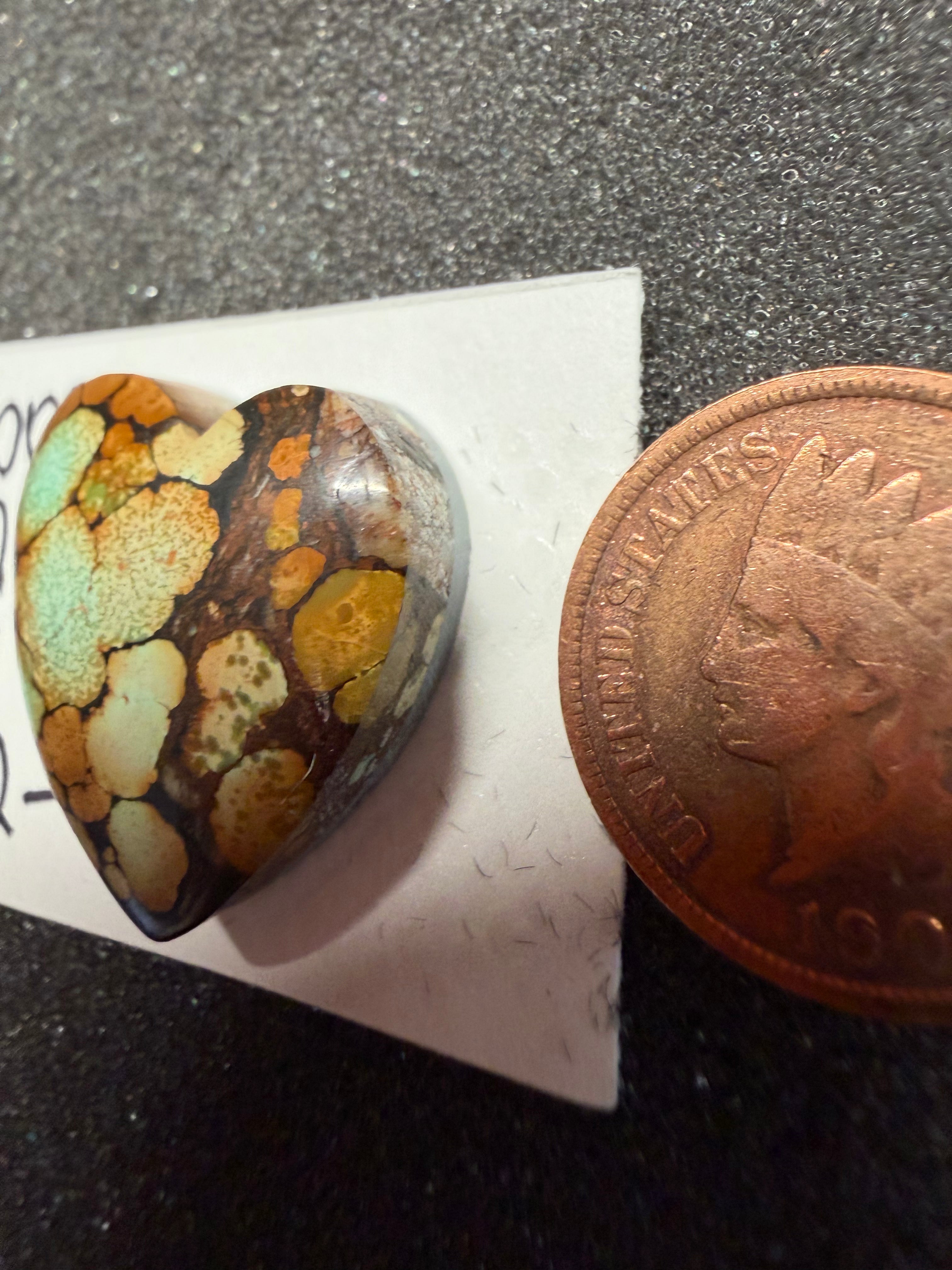 Bamboo Mountain Heart Shaped Turquoise!!
