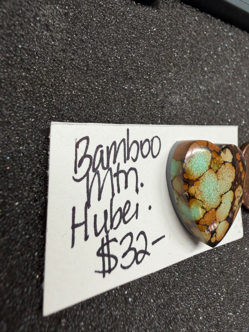 Bamboo Mountain Heart Shaped Turquoise!!