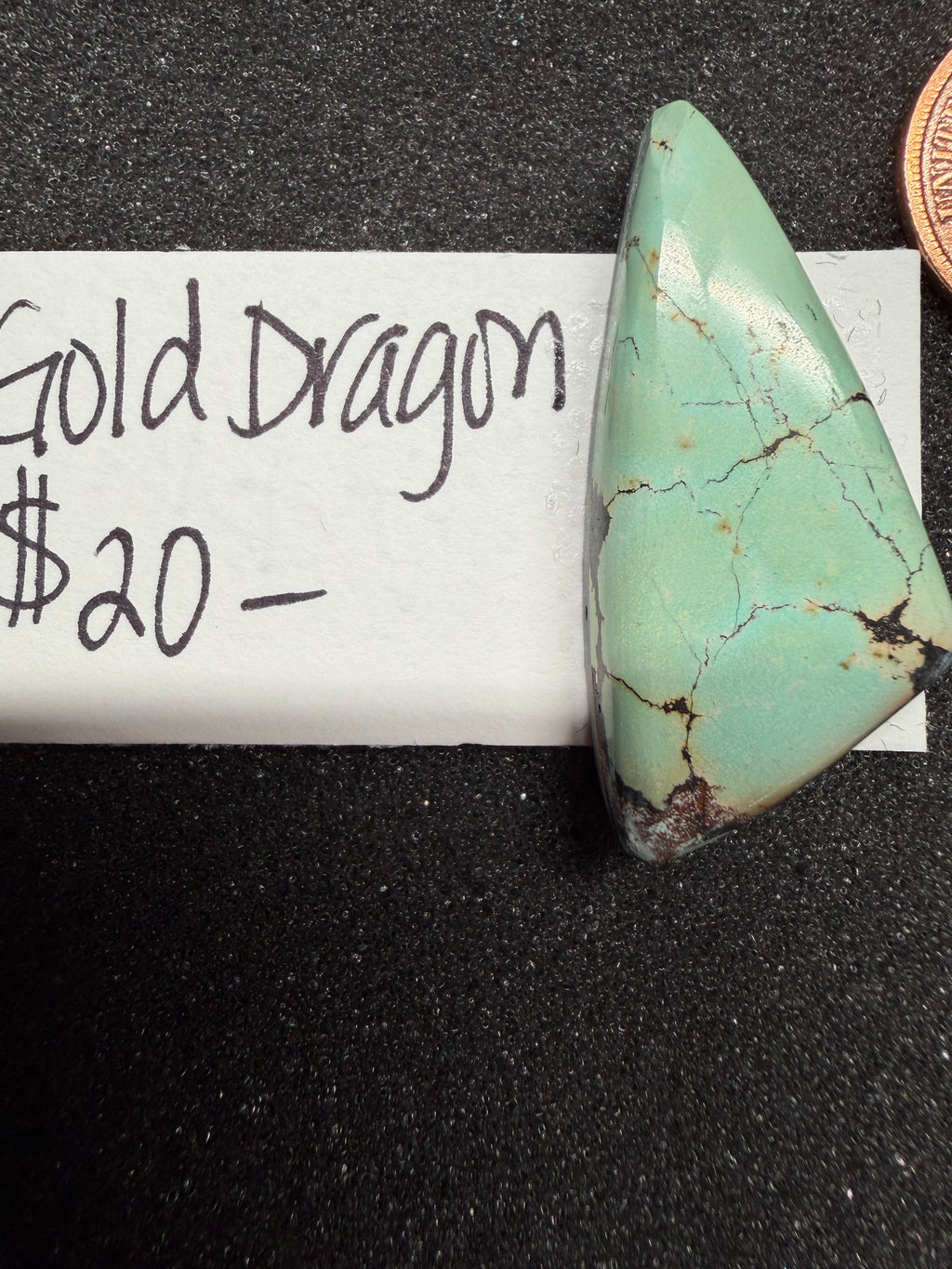 Gold Dragon Turquoise is Dramatic and Regal!