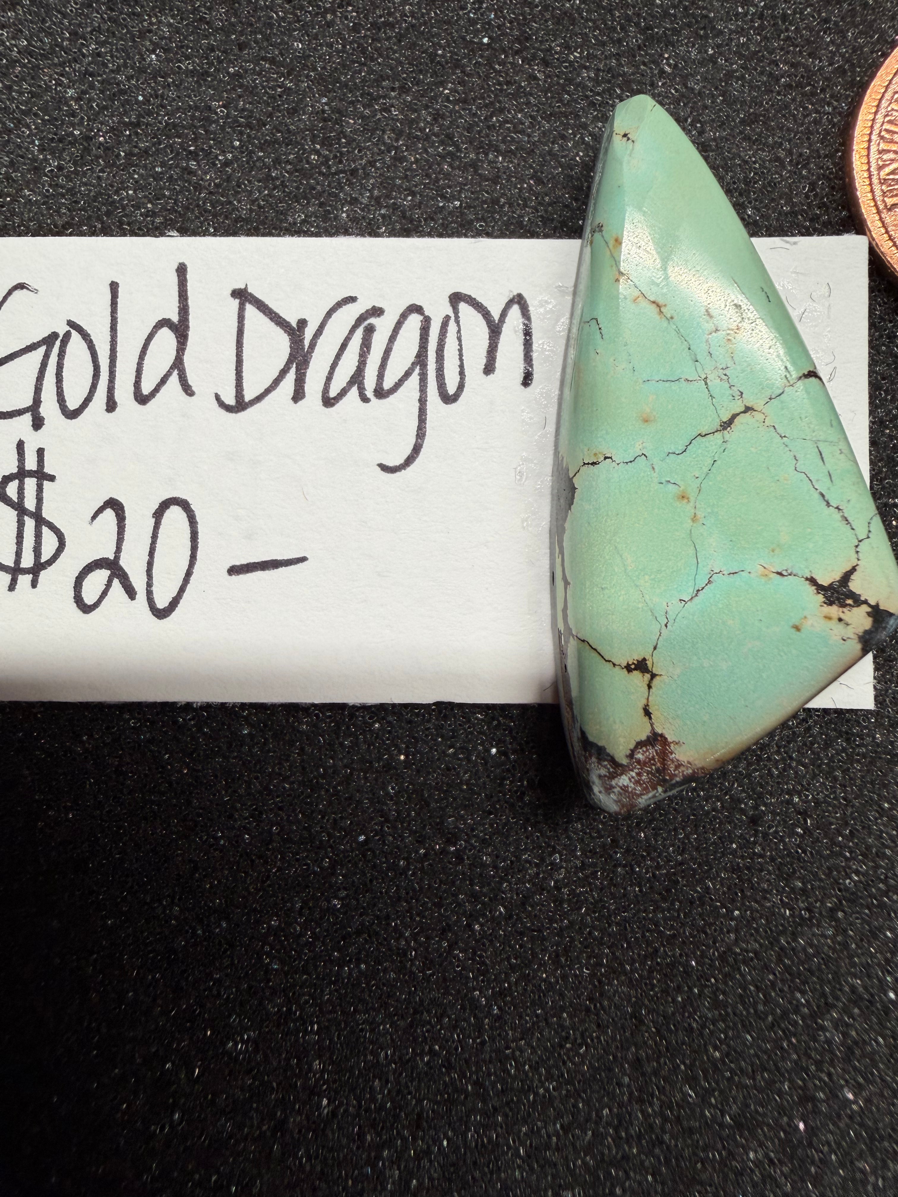 Gold Dragon Turquoise is Dramatic and Regal!