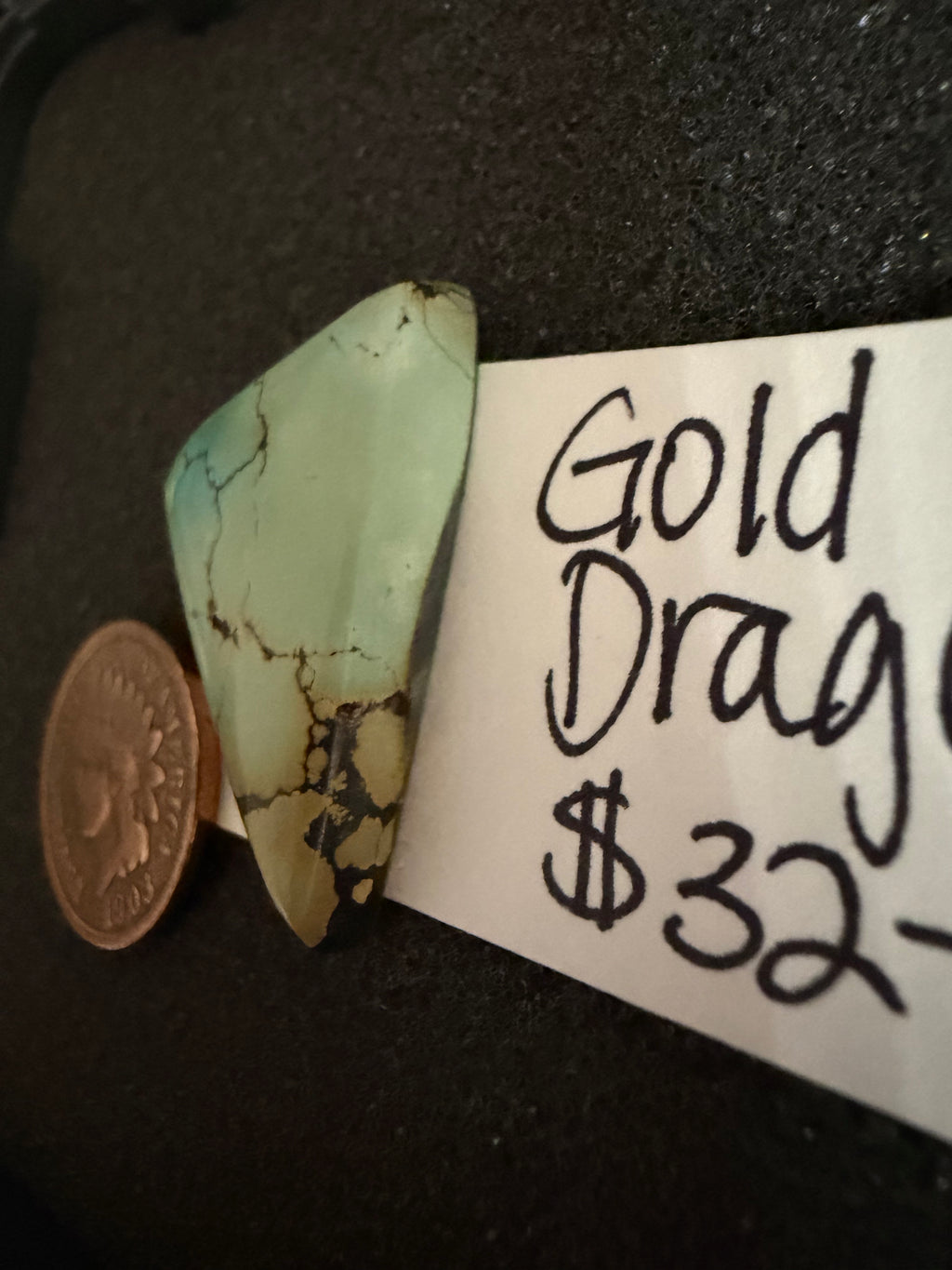 The Color Gradient on this Polychrome Turquoise Stone is Beautiful!