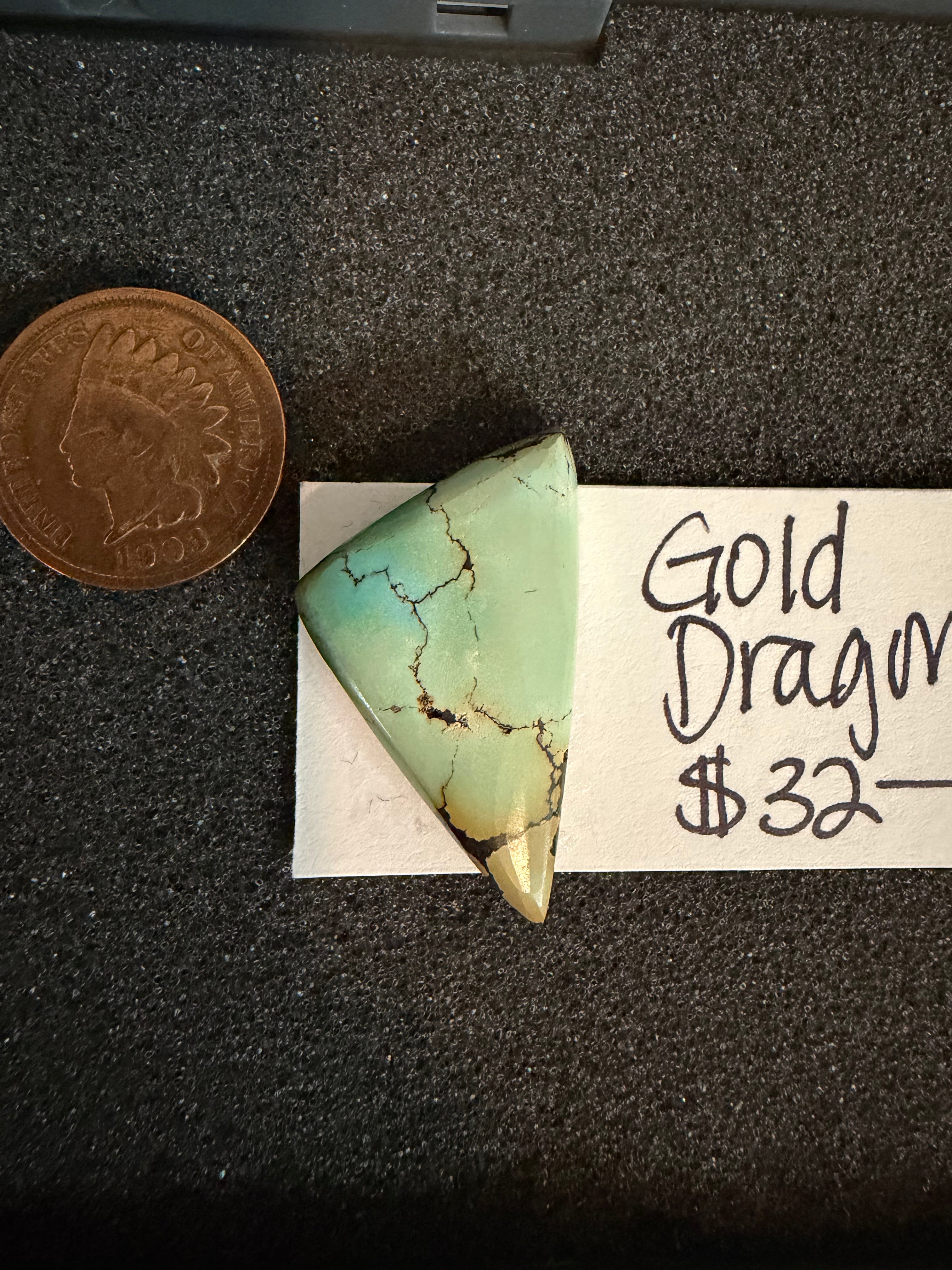 The Color Gradient on this Polychrome Turquoise Stone is Beautiful!