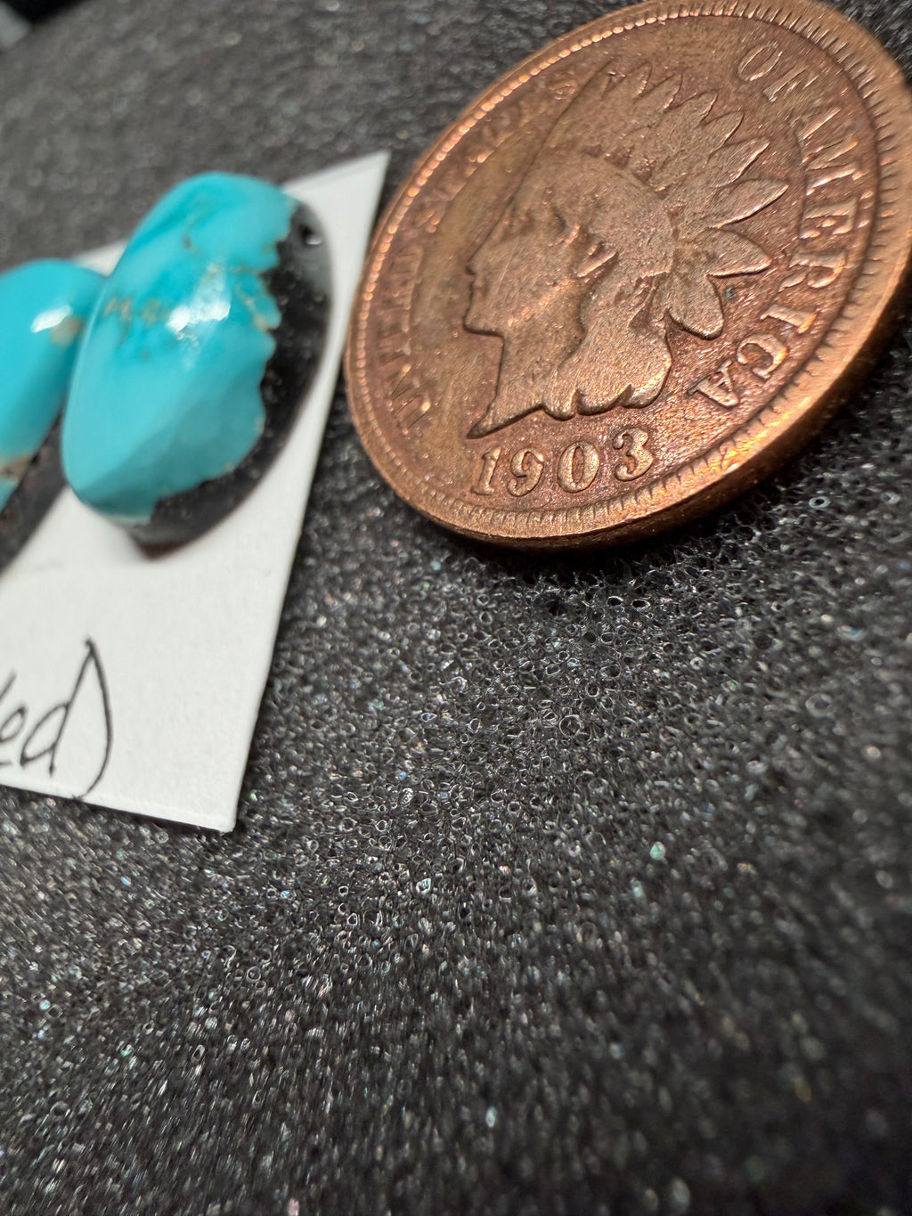 Two-Stone set of Beautiful Lone Mountain Turquoise from Tonopah, NV!