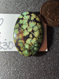 All The Greens!!  Polychrome Bamboo Mountain Turquoise Cabochon! On Sale!