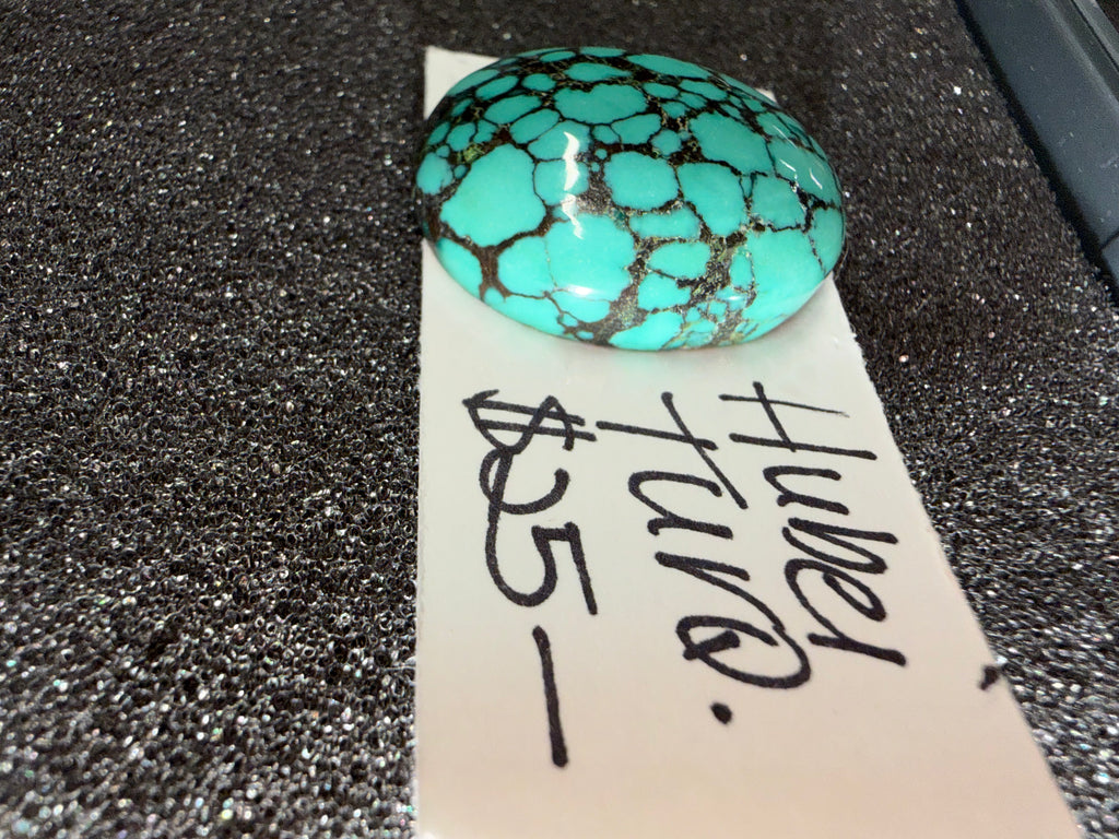 On Sale Now! Look at the Stunning Black Web Matrix on this Hubei Turquoise!