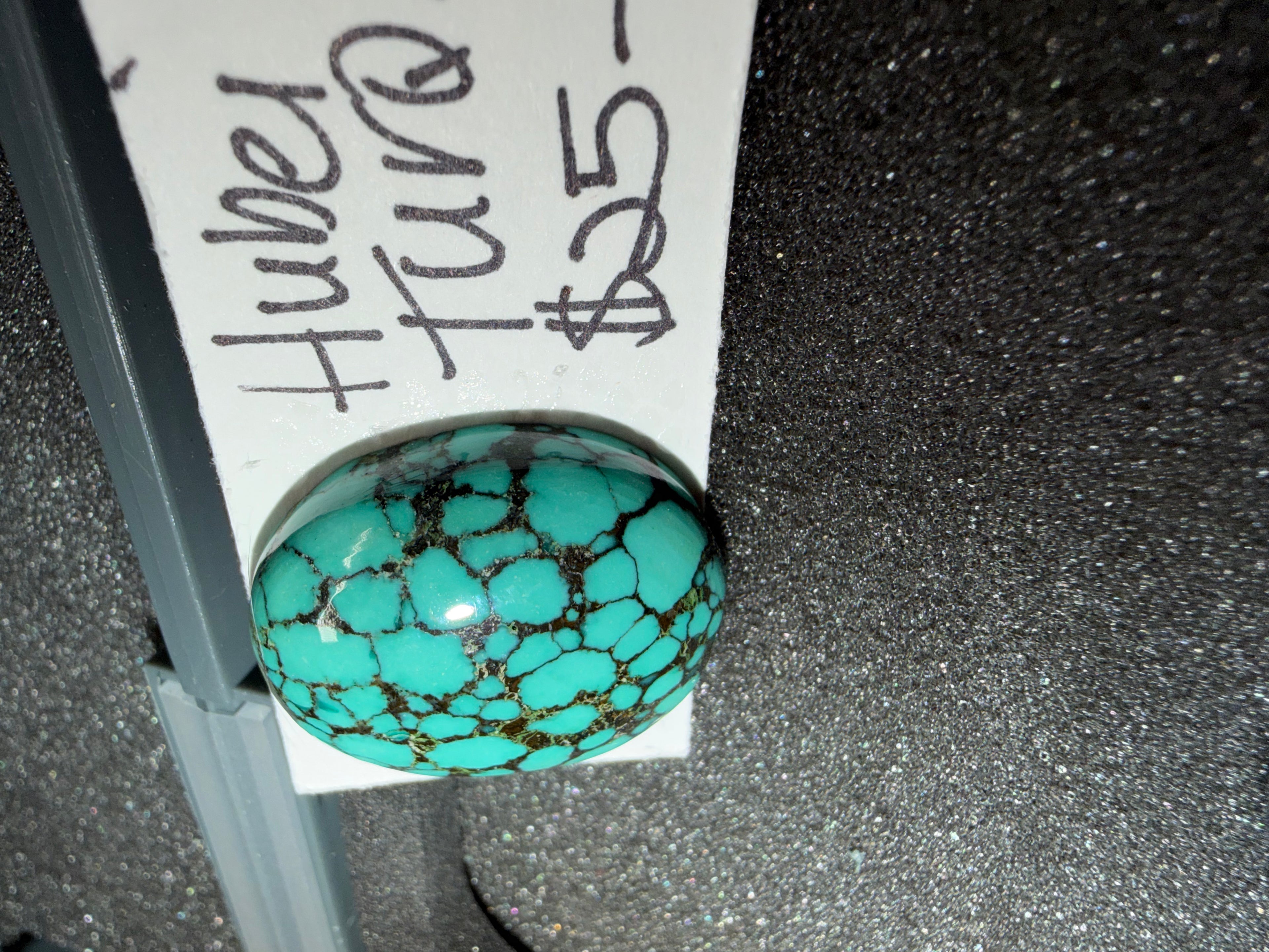On Sale Now! Look at the Stunning Black Web Matrix on this Hubei Turquoise!