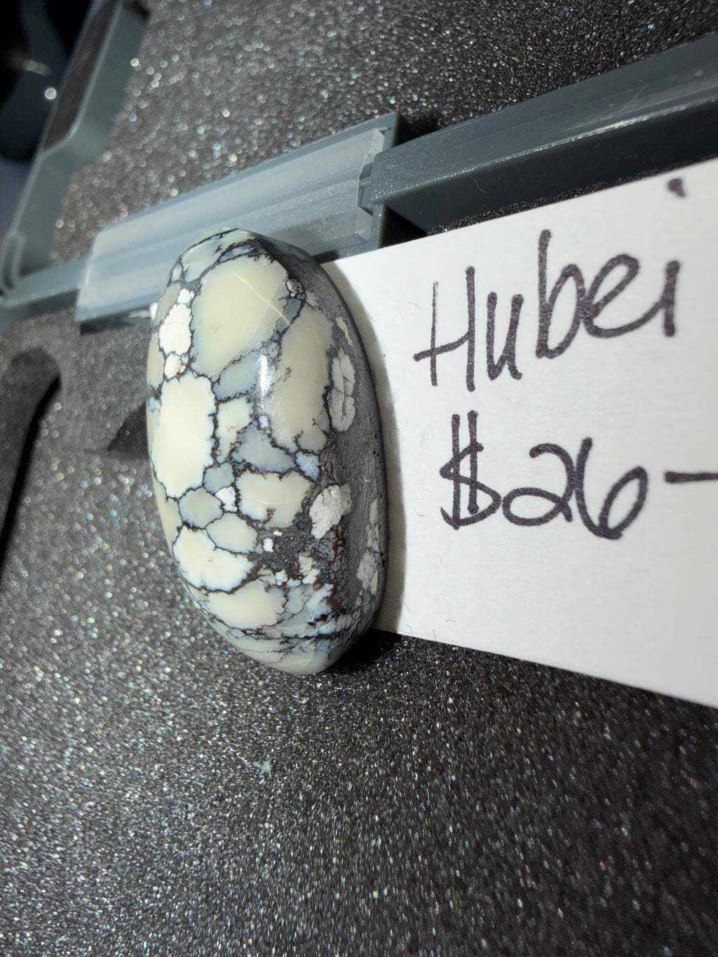 RARE and UNIQUE Coloring on this Hubei Turquoise Cabochon!! ON Sale! One of a Kind!