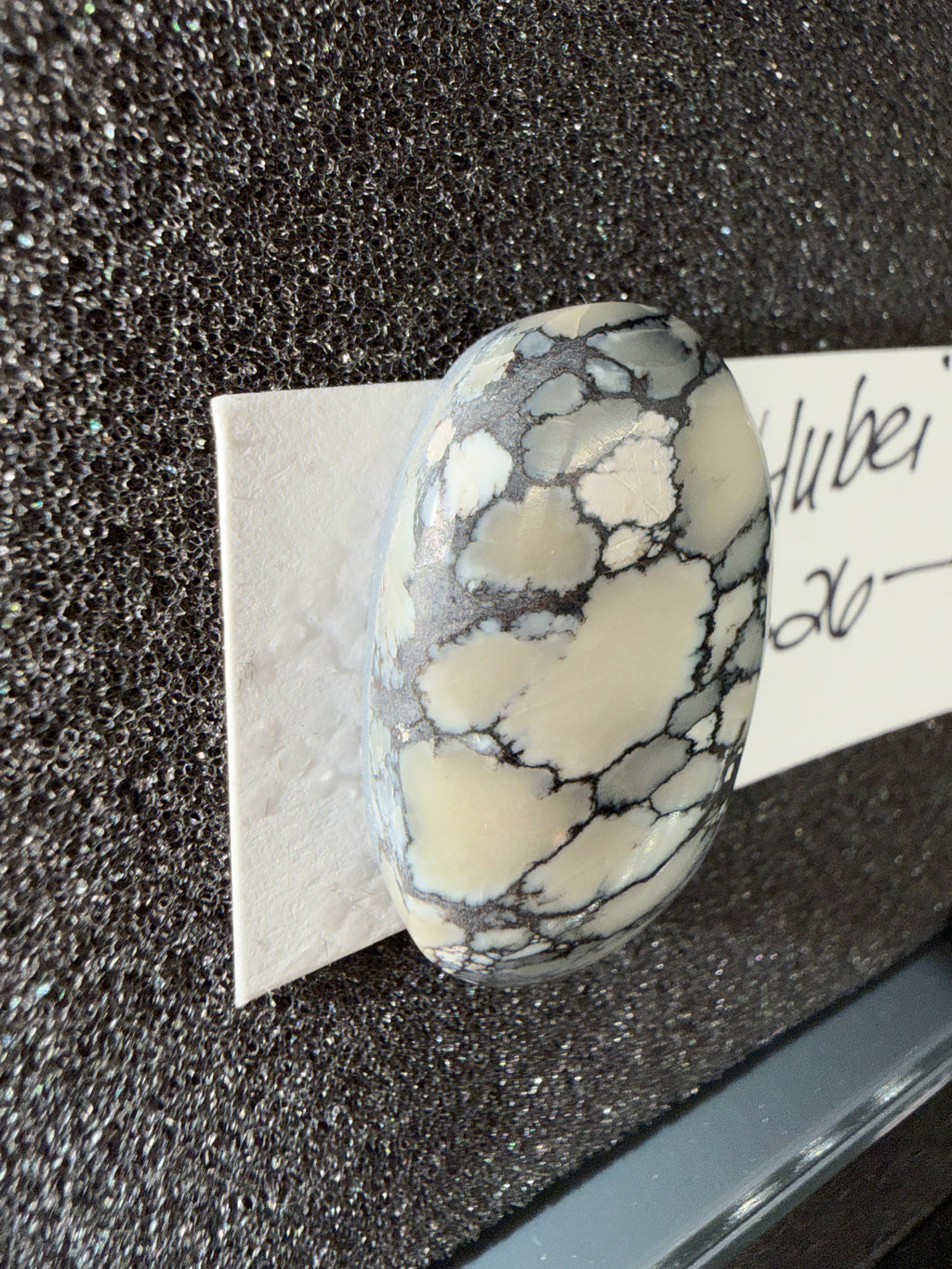 RARE and UNIQUE Coloring on this Hubei Turquoise Cabochon!! ON Sale! One of a Kind!