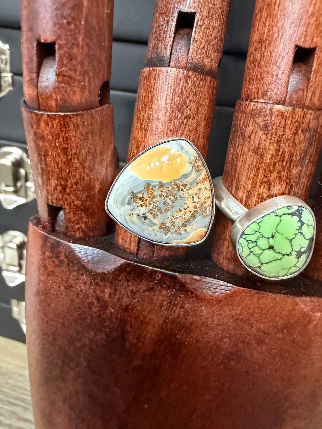 Dreamy Natural Maligano Jasper Stone set in Sterling Silver!