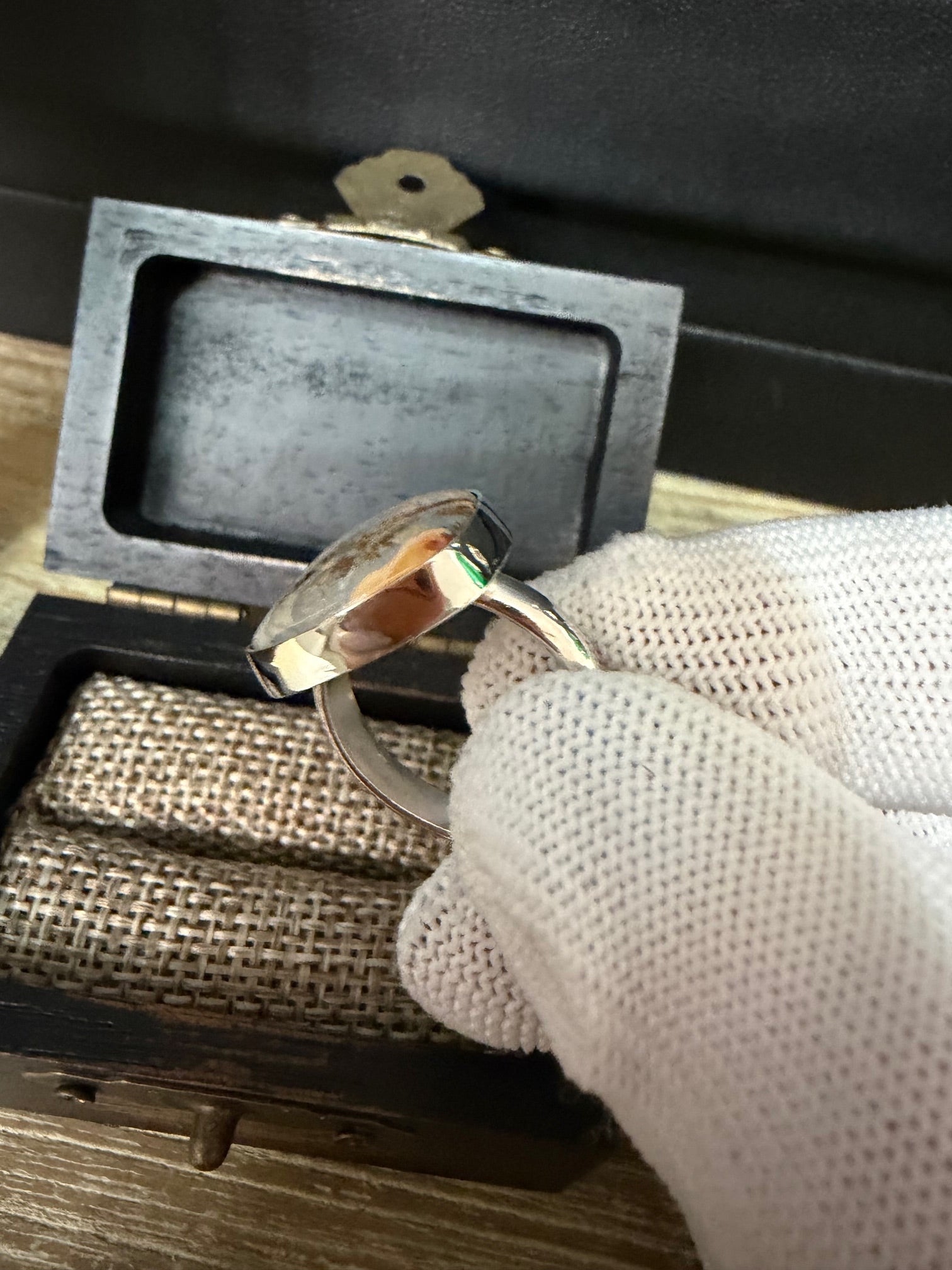 Dreamy Natural Maligano Jasper Stone set in Sterling Silver!