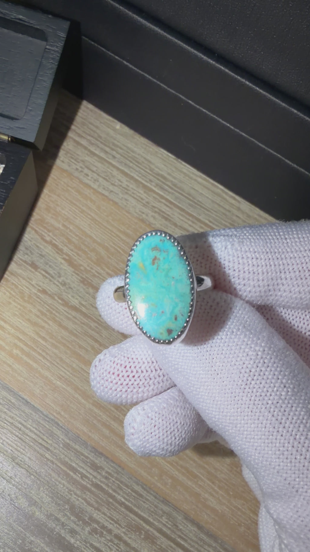 Natural Skyline Turquoise is Simply Stunning set in Sterling Silver!