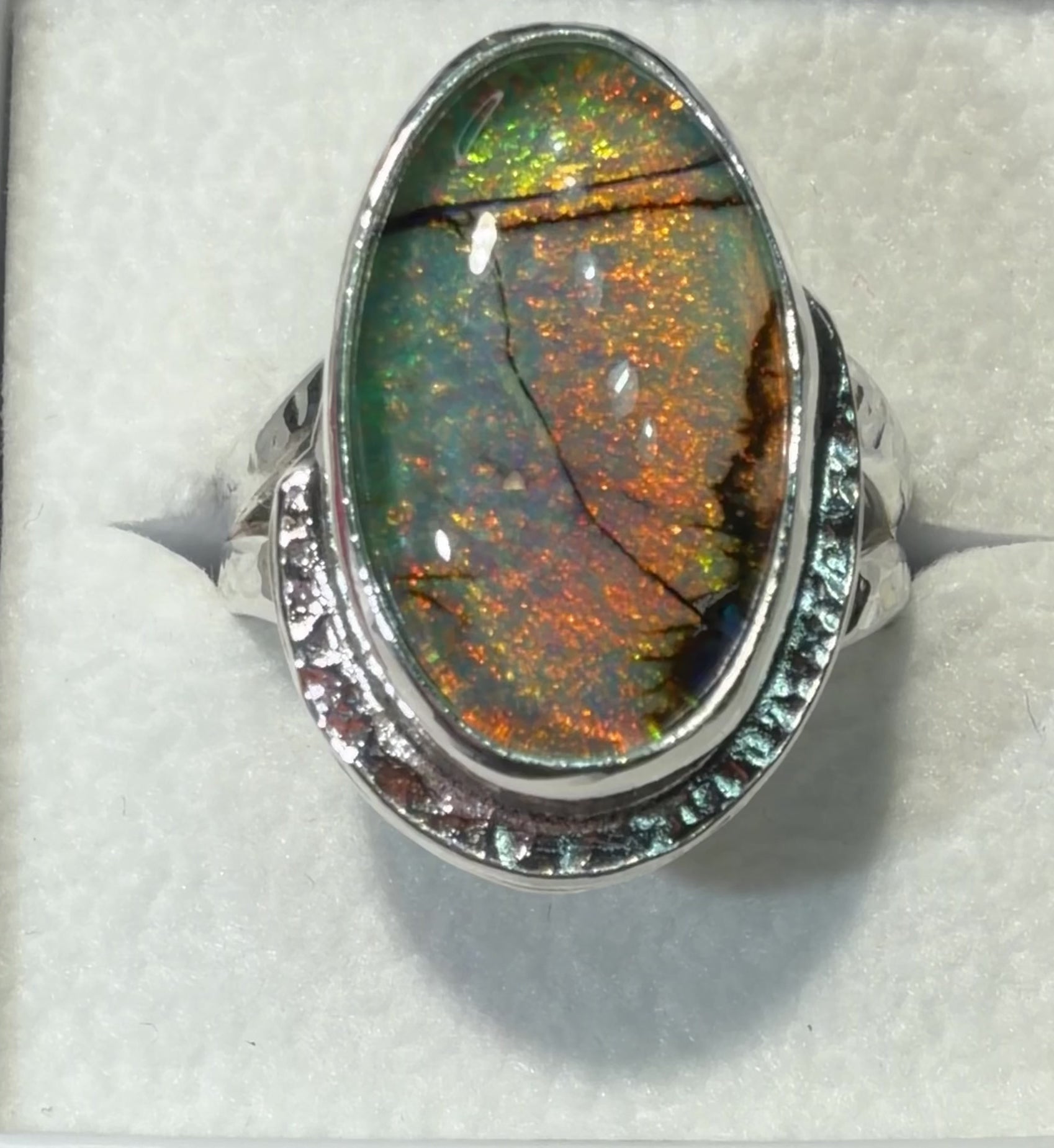 Just Listed!! Size 8.5! Quartz and Monarch Opal Ring!