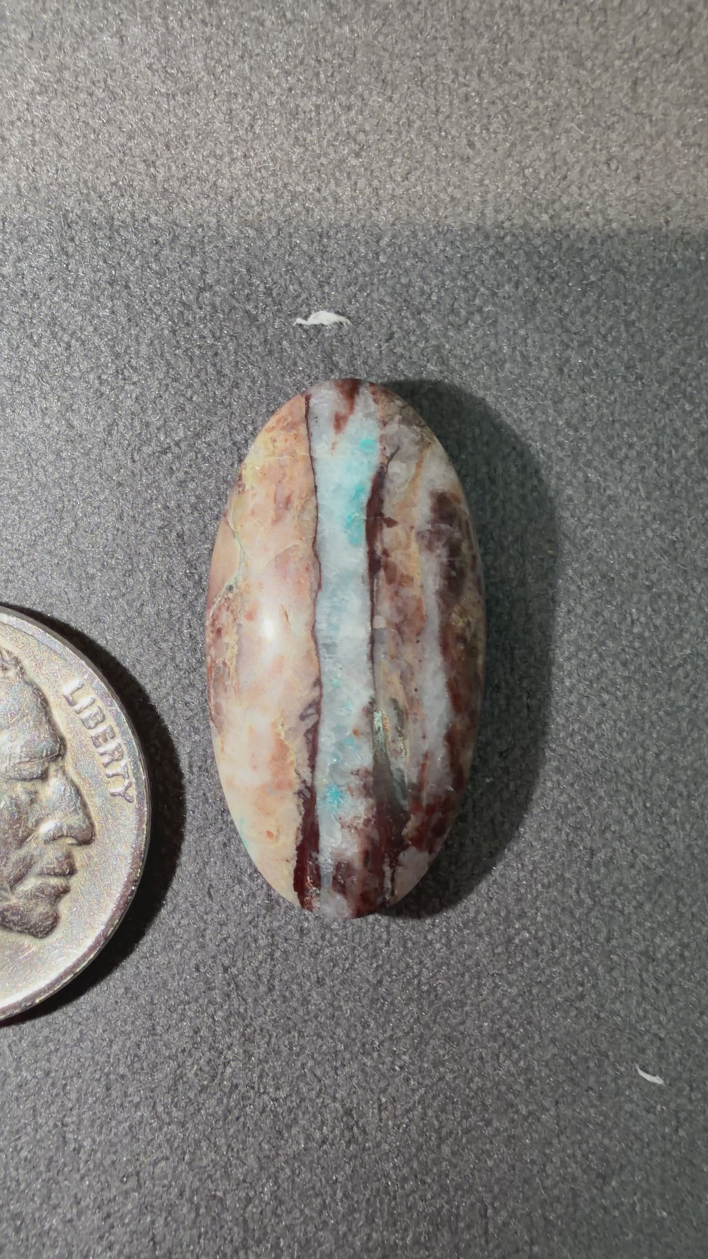 So Incredibly Unique and Stunning - Bisbee Turquoise Cabochon! On Sale!
