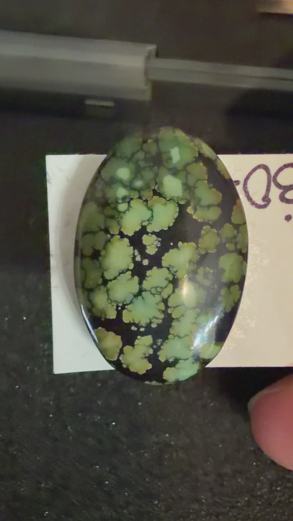 All The Greens!!  Polychrome Bamboo Mountain Turquoise Cabochon! On Sale!