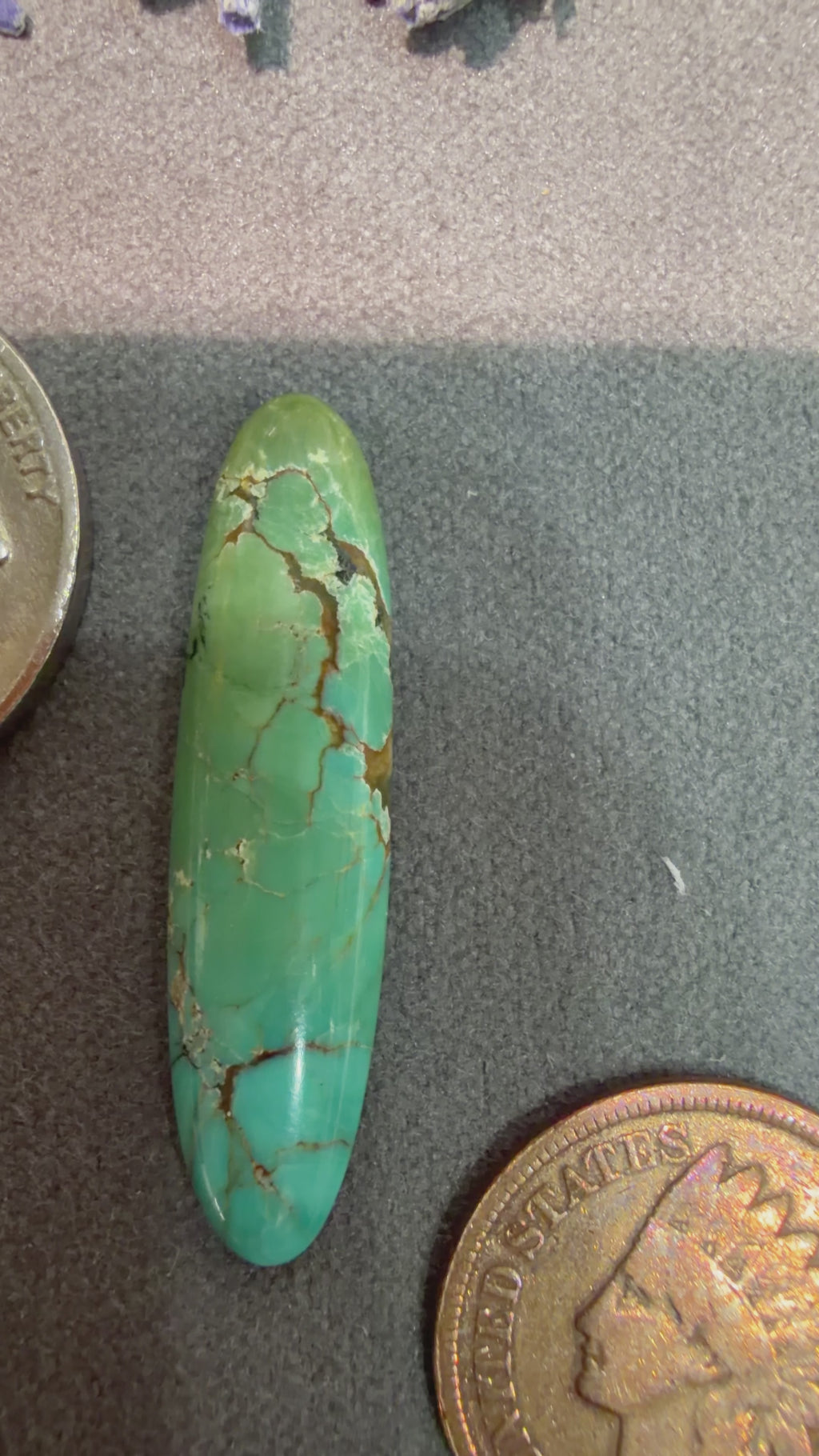 This Royston Cabochon has a stunning display of colors! Unbacked! On Sale!