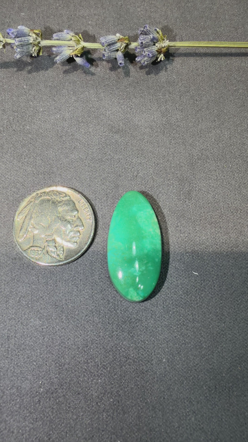 This Cabochon is for all the GREEN Royston Lovers out there!! On Sale!