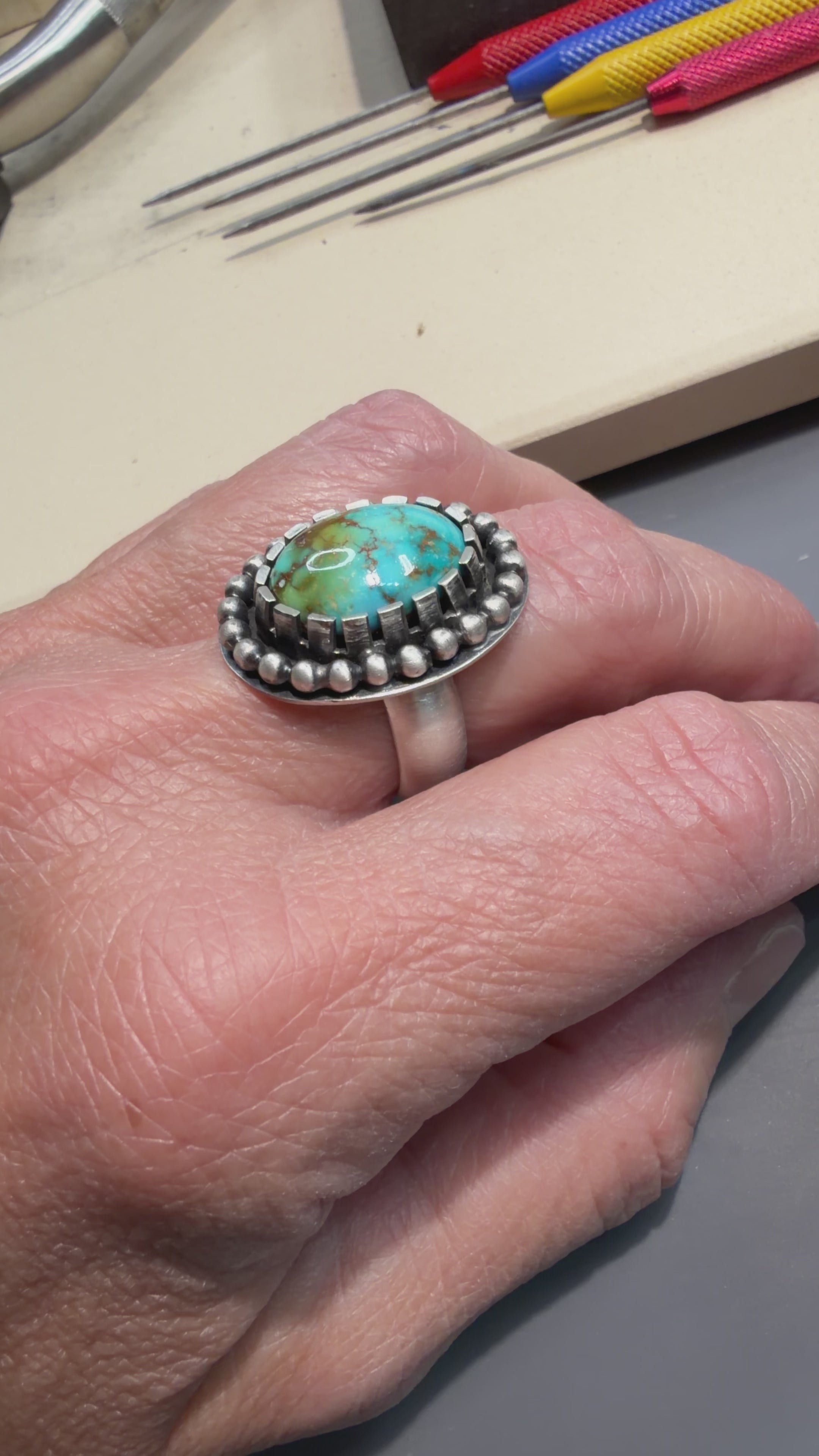 Stunning 9 carats of Polychrome Sierra Bella Turquoise!